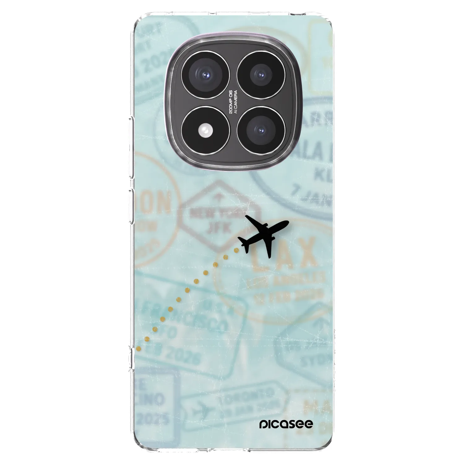 Picasee Xiaomi Redmi Note 14 Pro+ 5G Hülle - Transparentes Silikon - FLIGHT PATH