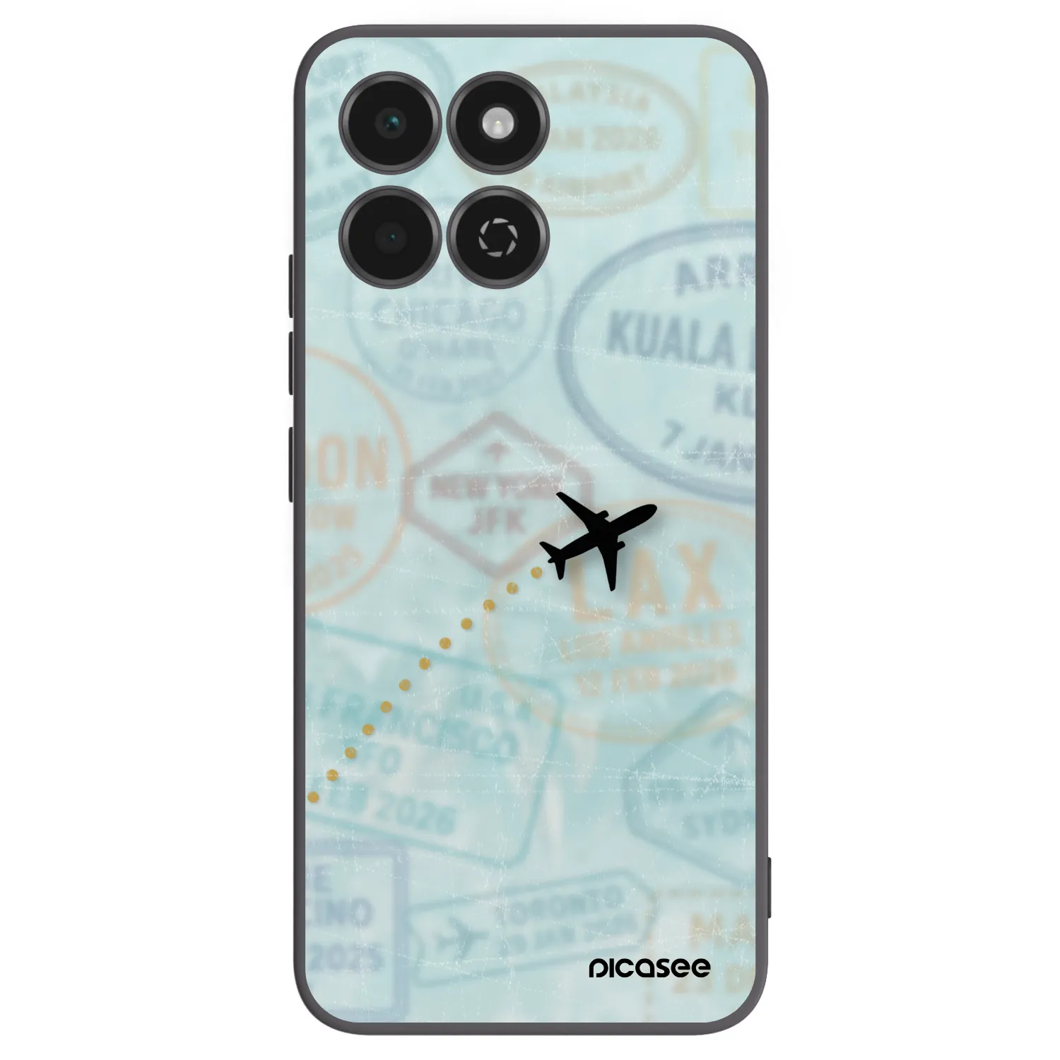 Picasee Honor 200 Smart 5G Hülle - Schwarzes Silikon - FLIGHT PATH