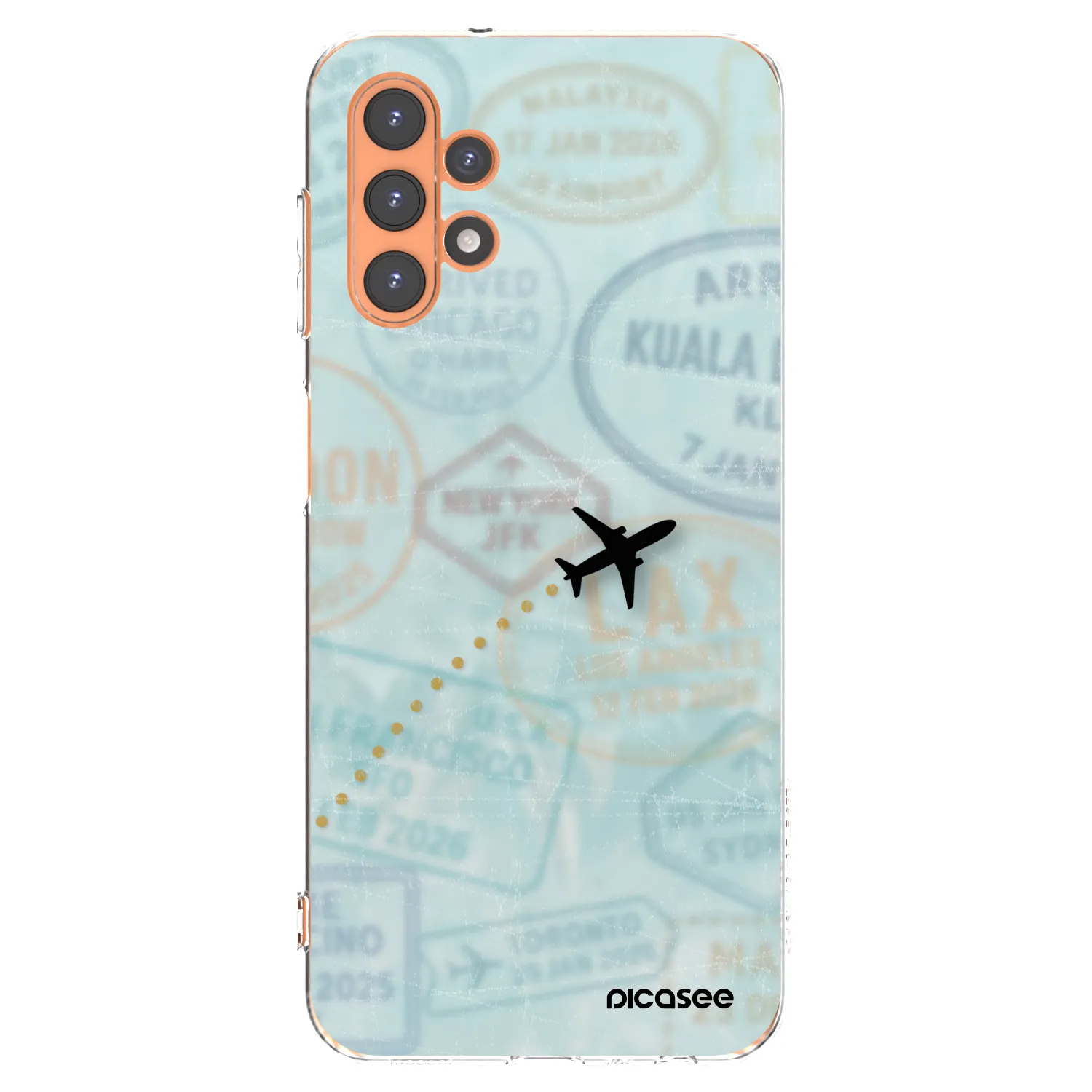 Picasee Samsung Galaxy A13 5G Hülle - Transparentes Silikon - FLIGHT PATH
