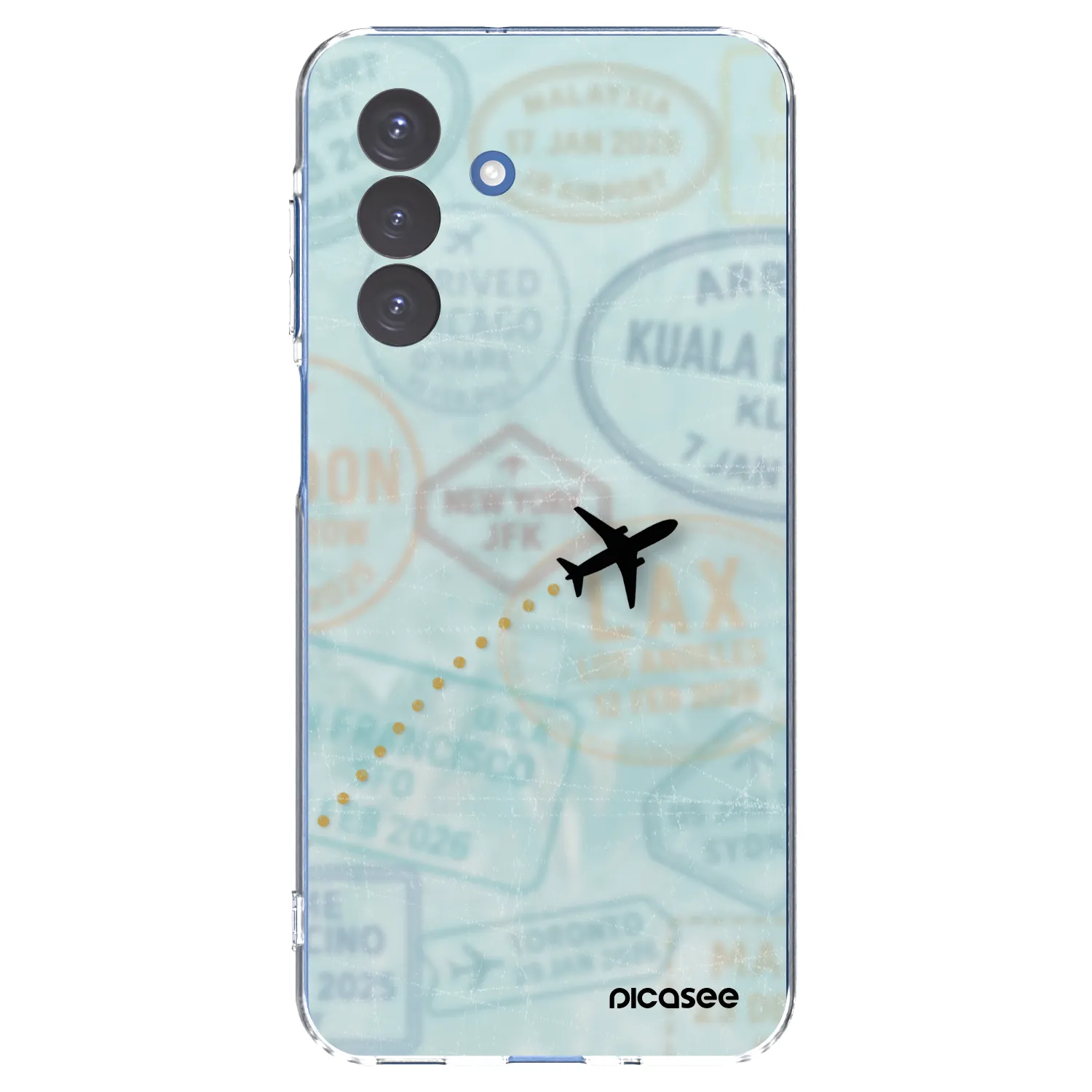 Picasee Samsung Galaxy A17 5G Hülle - Transparentes Silikon - FLIGHT PATH