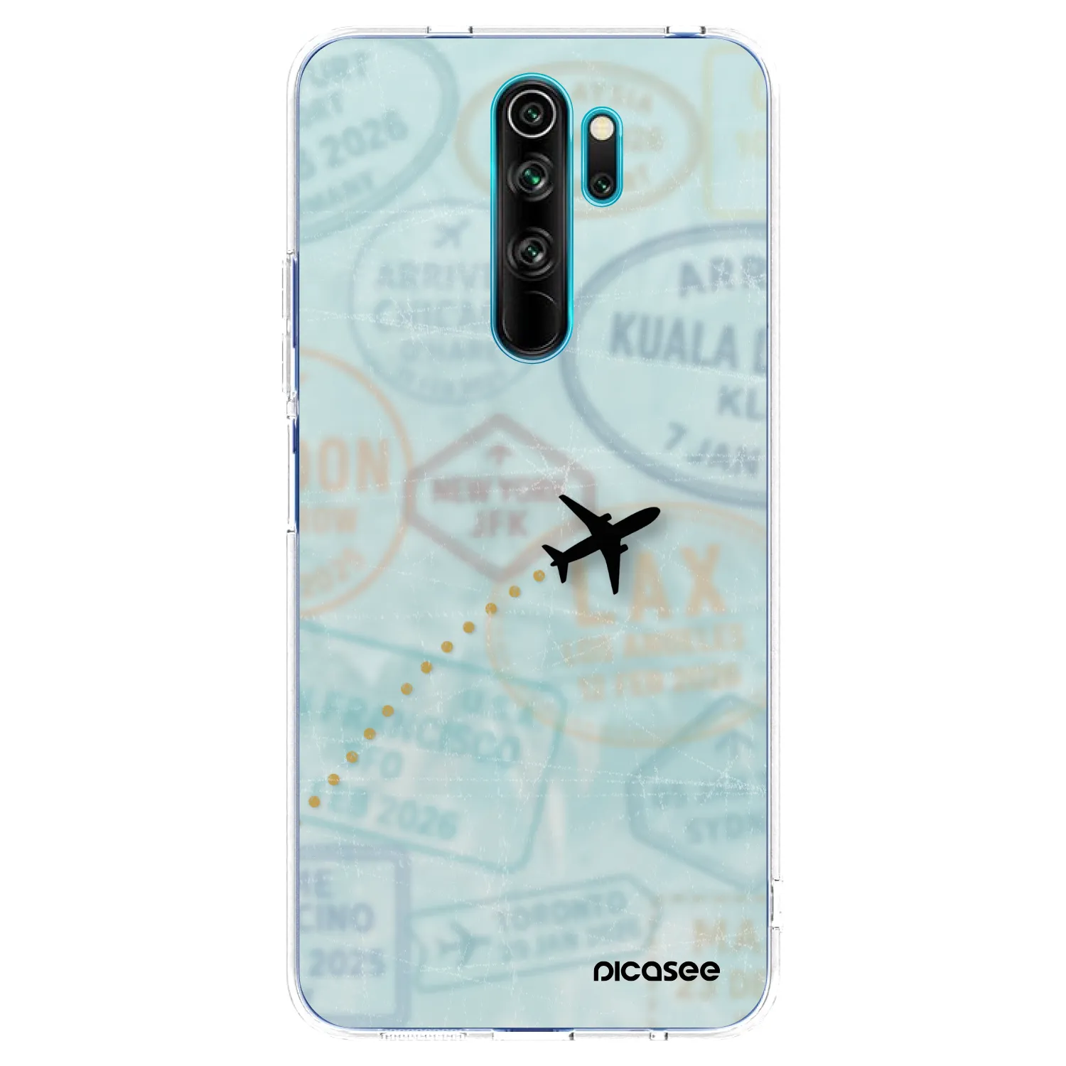 Picasee Xiaomi Redmi Note 8 Pro Hülle - Transparentes Silikon - FLIGHT PATH