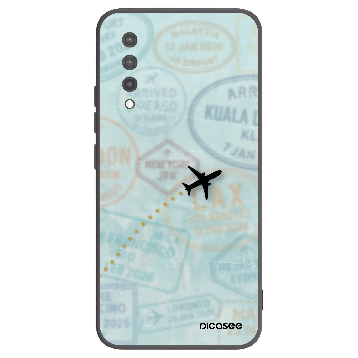 Picasee Xiaomi Mi 9 Lite Hülle - Schwarzes Silikon - FLIGHT PATH