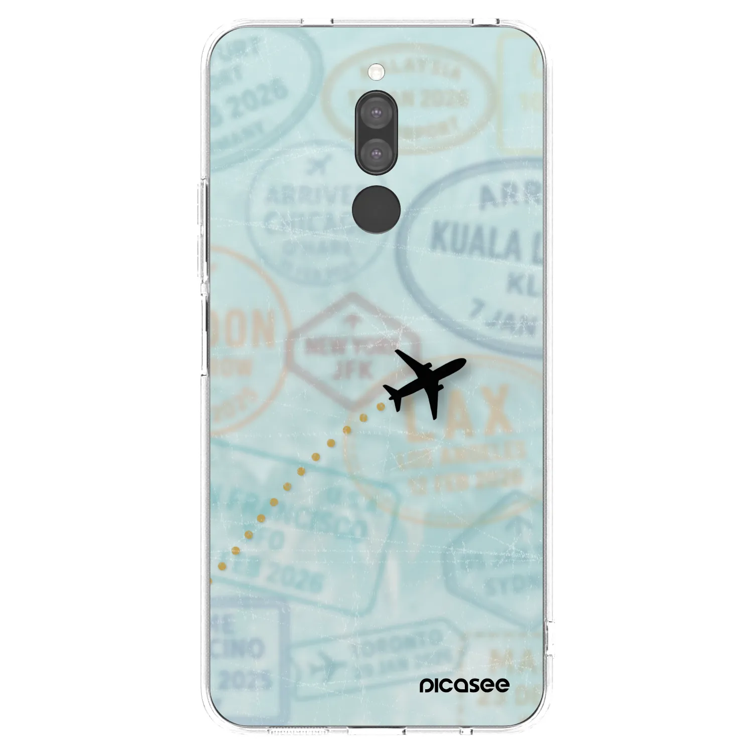 Picasee Xiaomi Redmi 8 Hülle - Transparentes Silikon - FLIGHT PATH