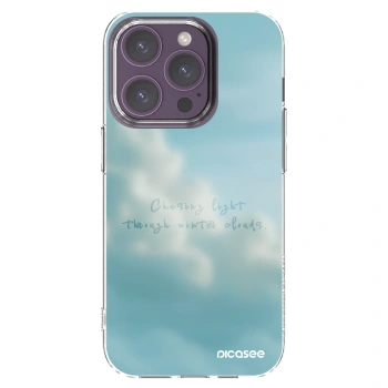 Picasee Apple iPhone 14 Pro Hülle - Transparentes Silikon - CHASiNG LIGHT
