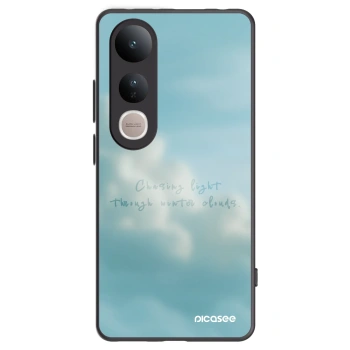 Picasee Vivo V50 Lite 5G Hülle - Schwarzes Silikon - CHASiNG LIGHT