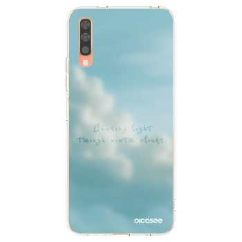 Picasee Samsung Galaxy A70 A705F Hülle - Transparentes Silikon - CHASiNG LIGHT