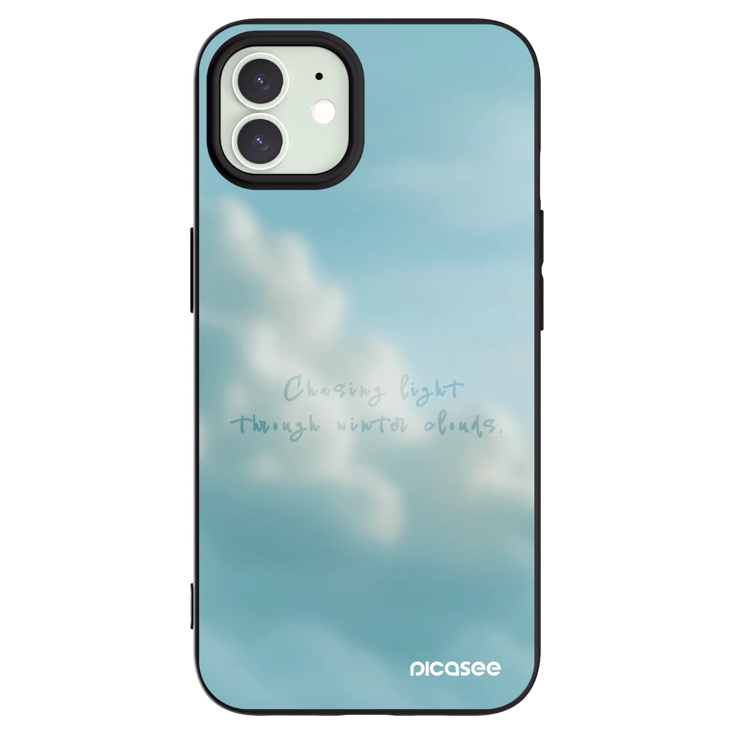 Picasee Apple iPhone 12 Pro Hülle - Schwarzes Silikon - CHASiNG LIGHT