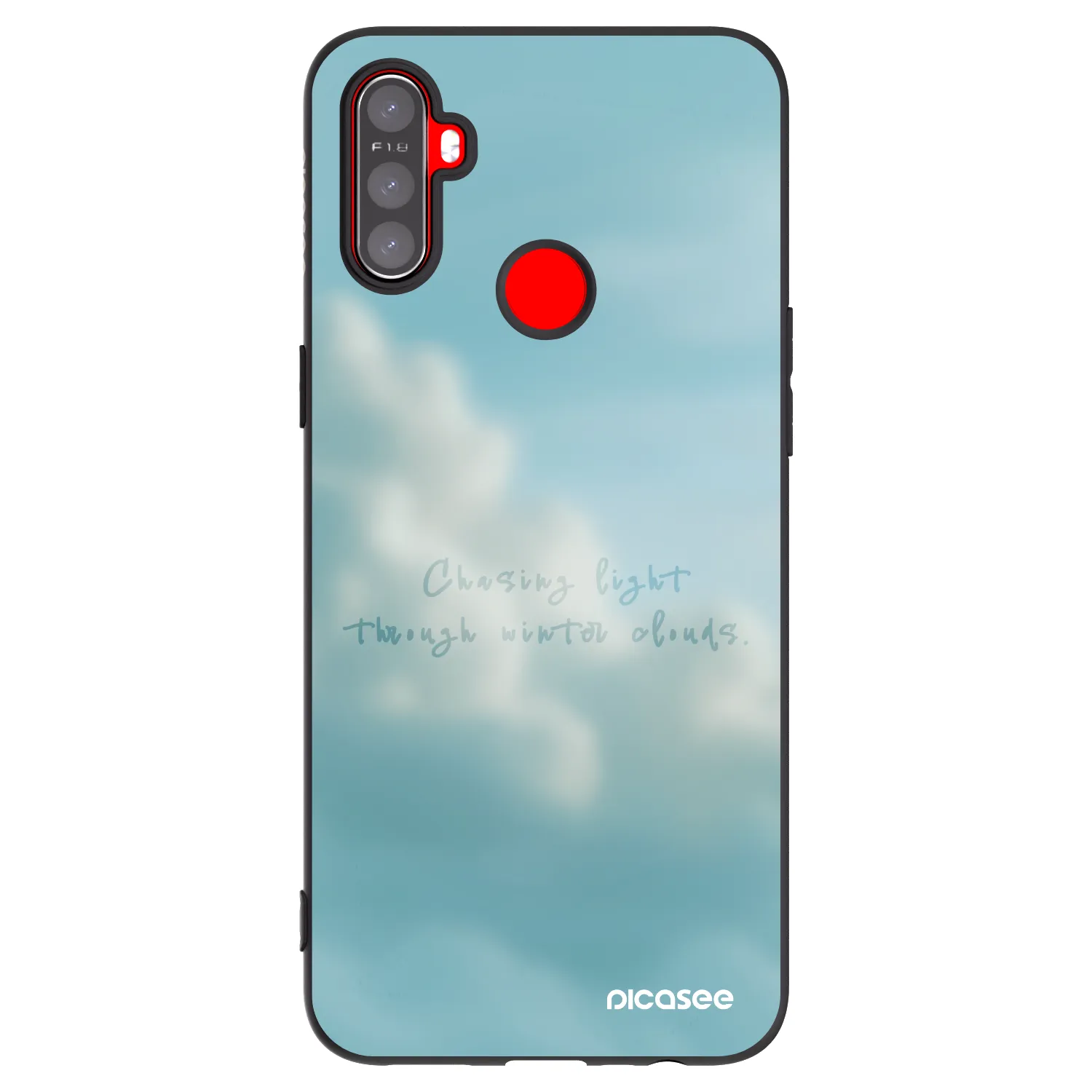 Picasee Realme C3 Hülle - Schwarzes Silikon - CHASiNG LIGHT