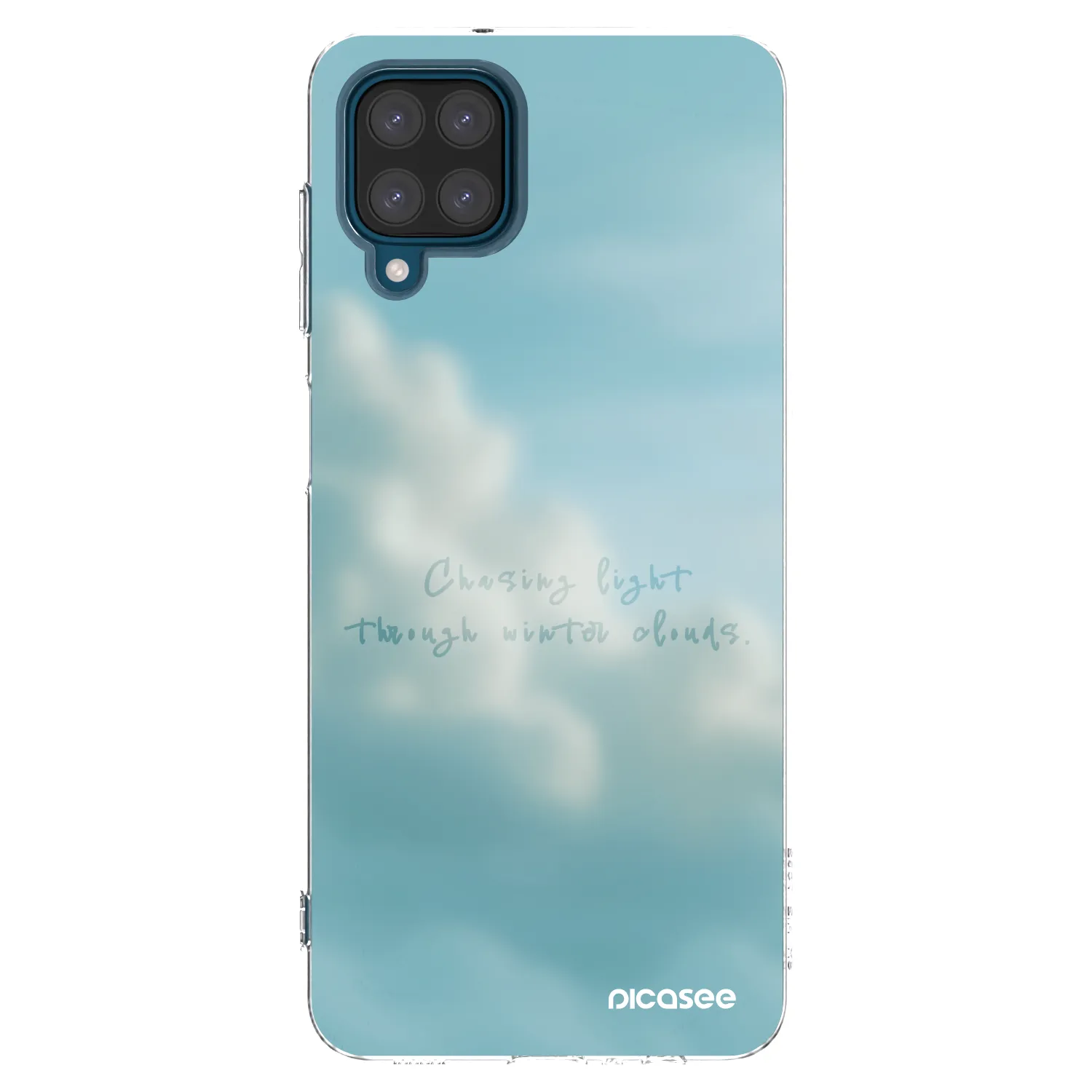 Picasee Samsung Galaxy A12 A125F Hülle - Transparentes Silikon - CHASiNG LIGHT