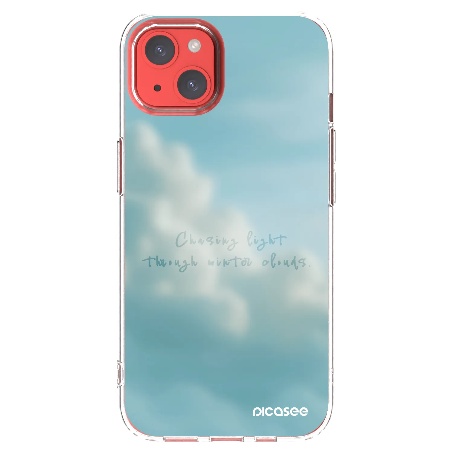 Picasee Apple iPhone 13 Hülle - Transparentes Silikon - CHASiNG LIGHT