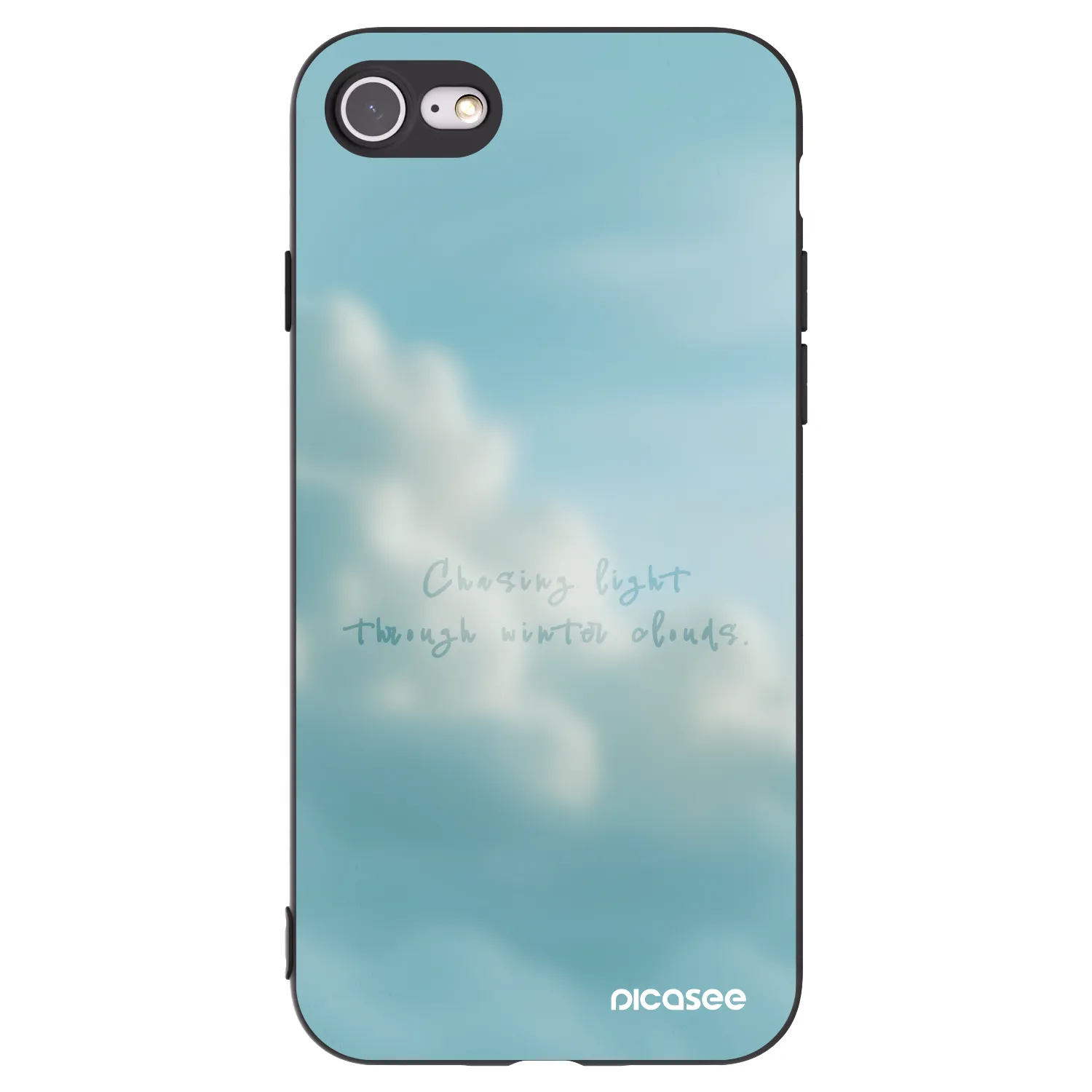 Picasee Apple iPhone SE 2022 Hülle - Schwarzes Silikon - CHASiNG LIGHT