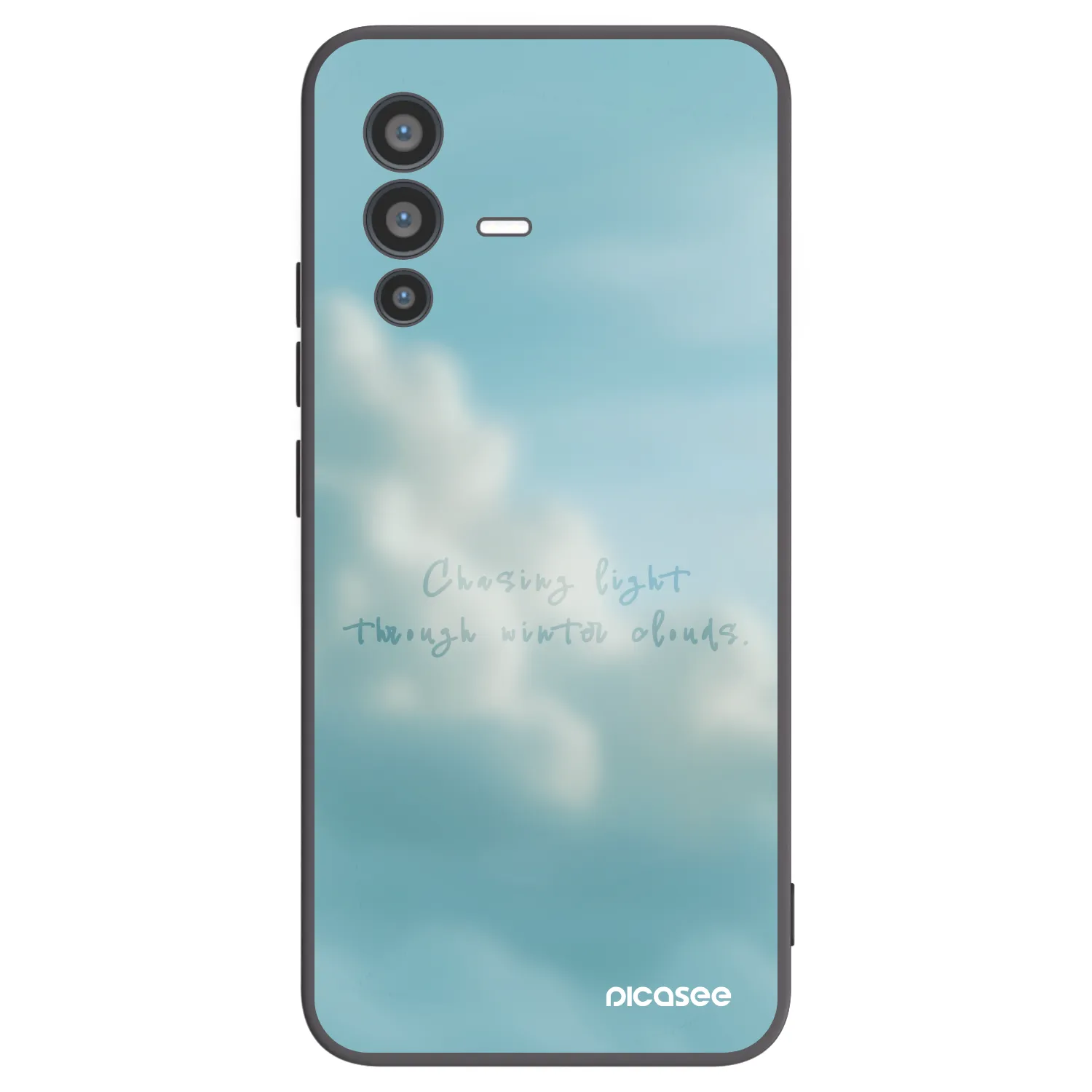 Picasee Vivo V23 5G Hülle - Schwarzes Silikon - CHASiNG LIGHT