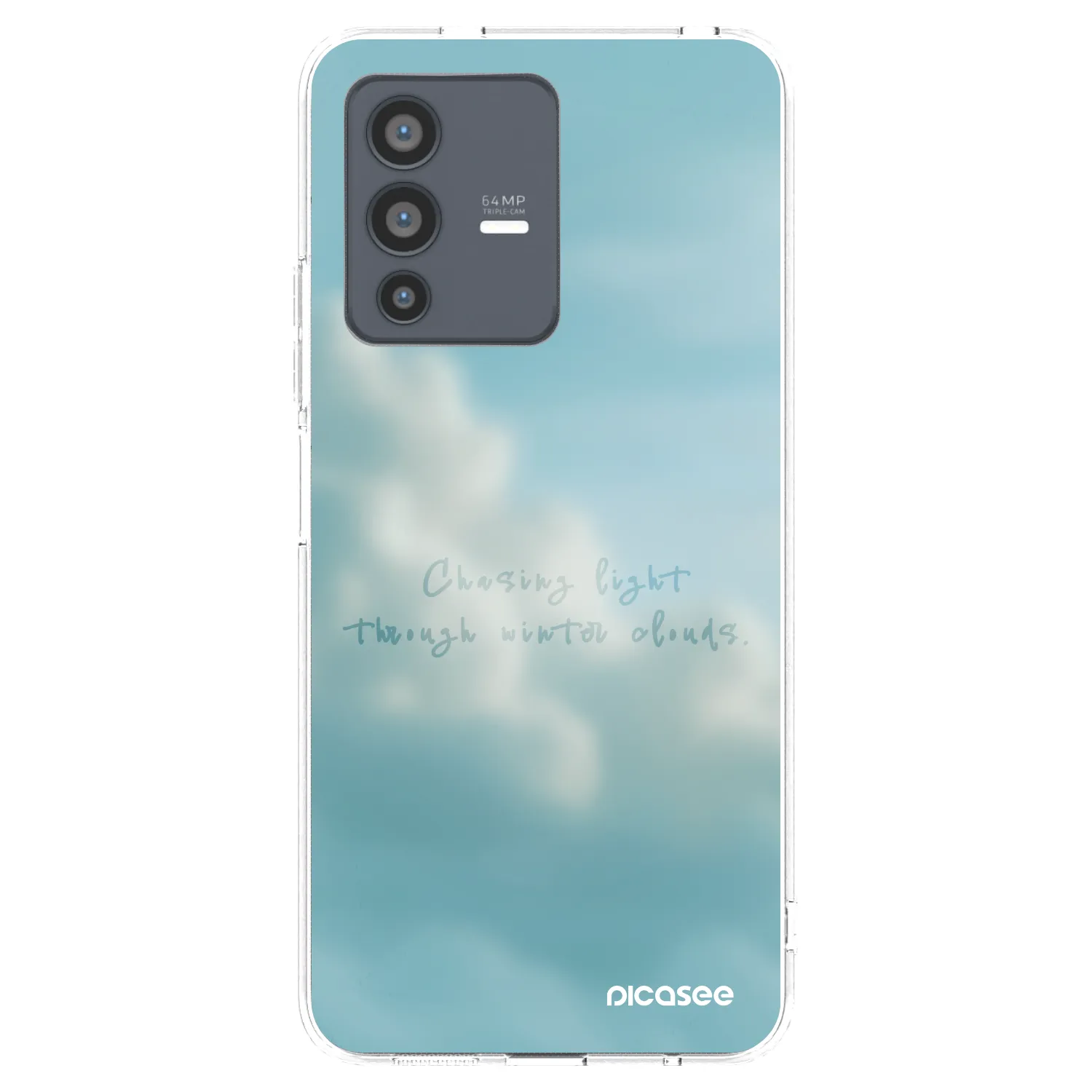 Picasee Vivo V23 5G Hülle - Transparentes Silikon - CHASiNG LIGHT