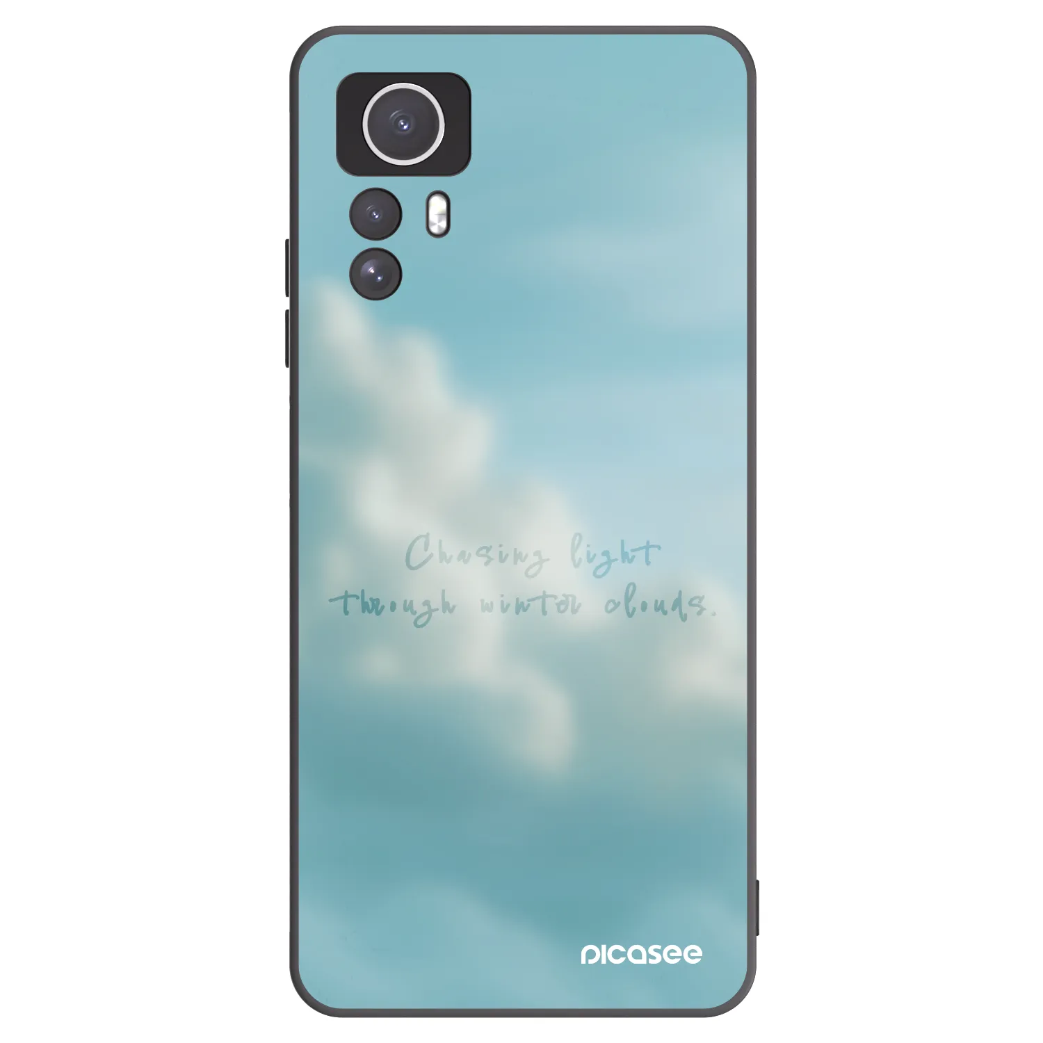 Picasee Xiaomi Redmi Note 12S Hülle - Schwarzes Silikon - CHASiNG LIGHT