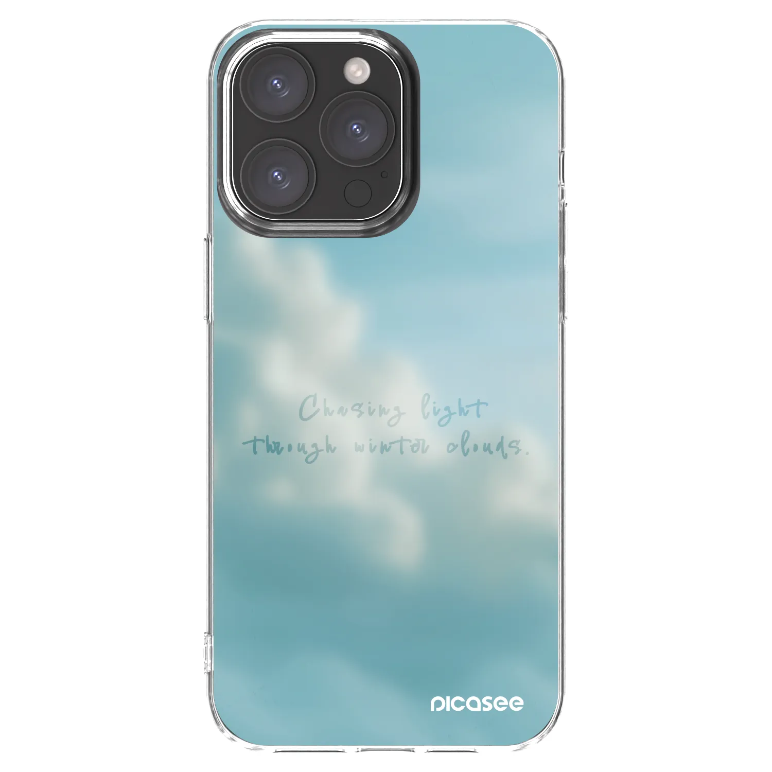 Picasee Apple iPhone 15 Pro Max Hülle - Transparentes Silikon - CHASiNG LIGHT