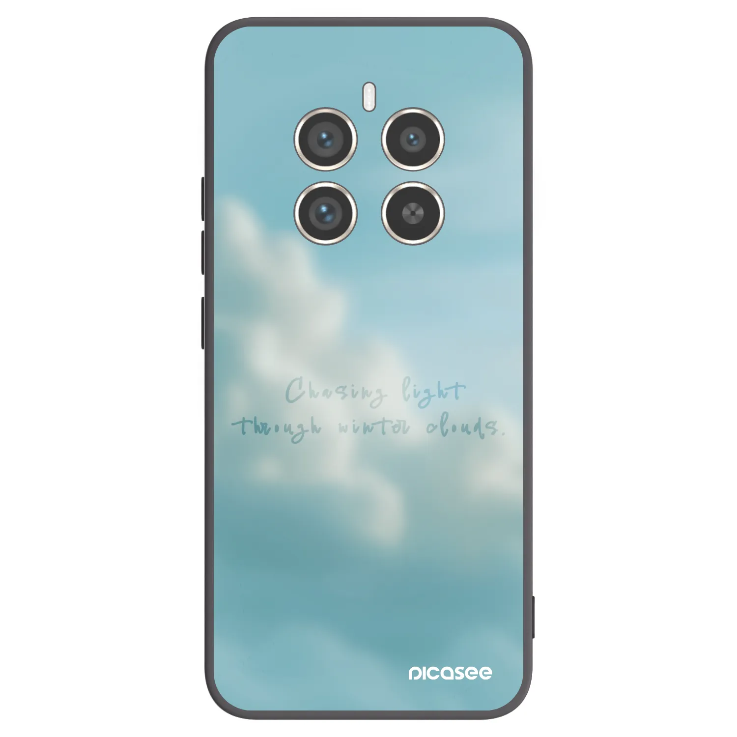 Picasee Realme 12 Pro 5G Hülle - Schwarzes Silikon - CHASiNG LIGHT