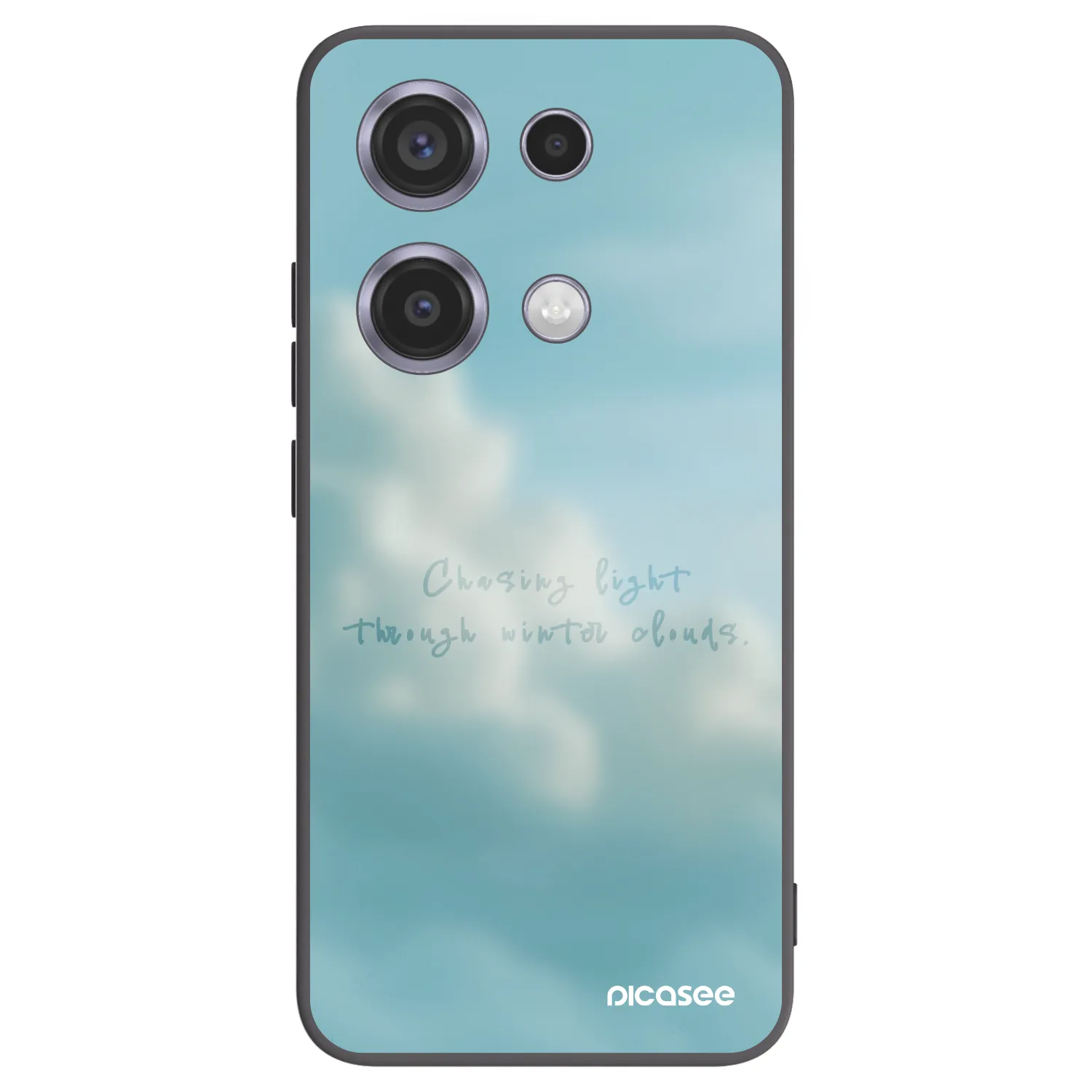 Picasee Xiaomi Redmi Note 14S Hülle - Schwarzes Silikon - CHASiNG LIGHT