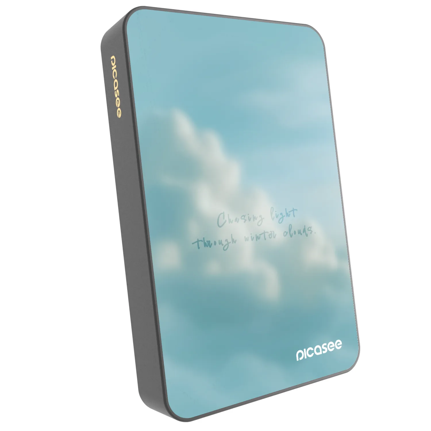 Picasee Powerbank mit MagSafe 10 000 mAh Grau - CHASiNG LIGHT
