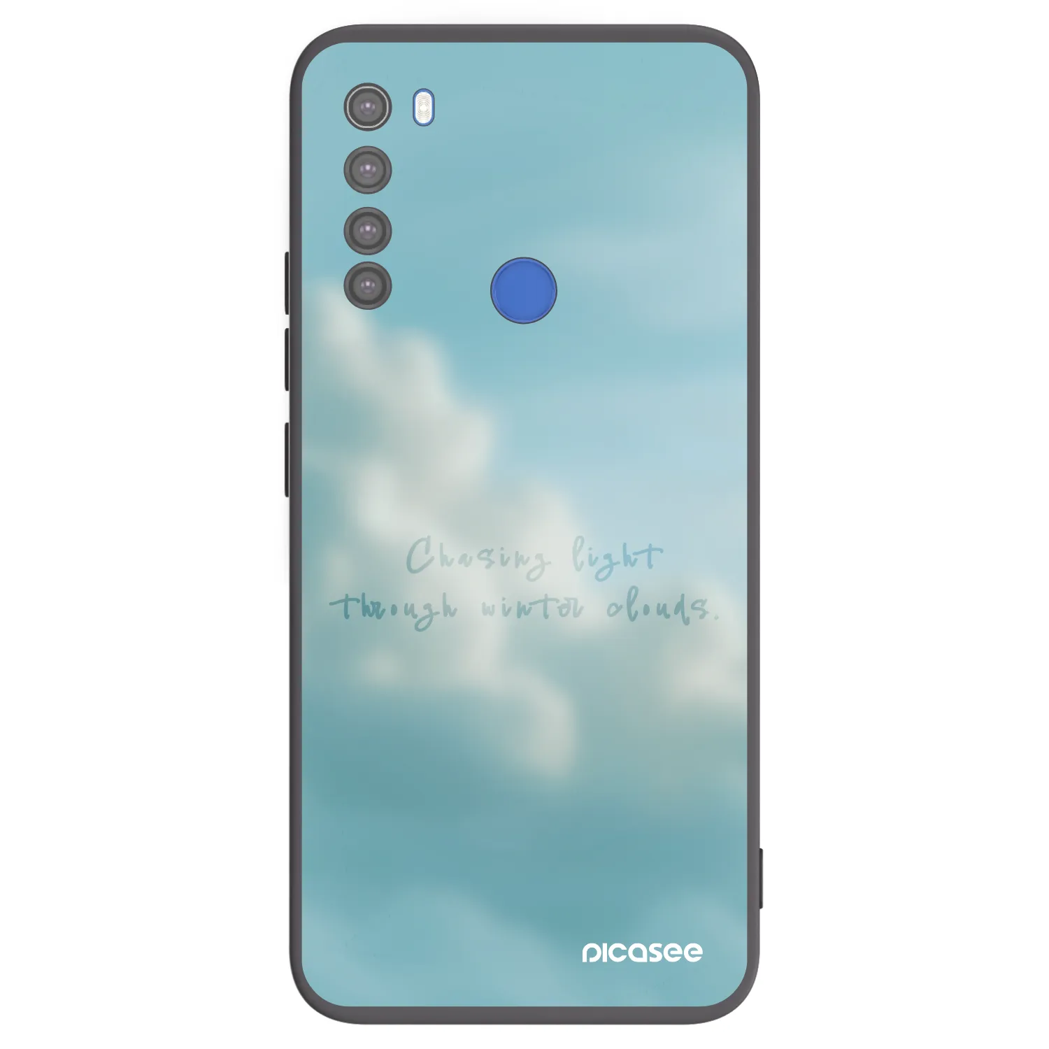 Picasee Xiaomi Redmi Note 8T Hülle - Schwarzes Silikon - CHASiNG LIGHT