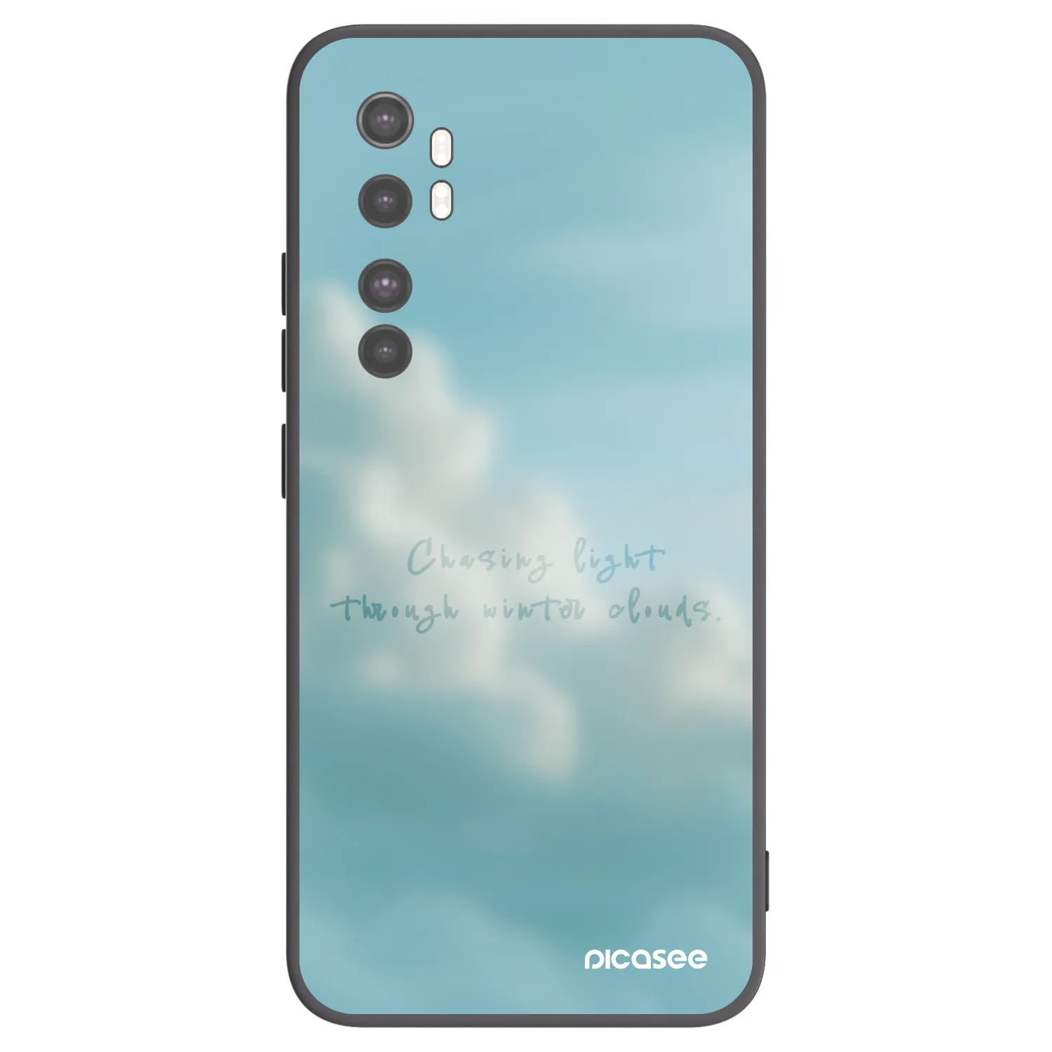 Picasee Xiaomi Mi Note 10 Lite Hülle - Schwarzes Silikon - CHASiNG LIGHT