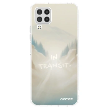 Picasee Samsung Galaxy A22 A225F 4G Hülle - Transparentes Silikon - IN TRANSIT