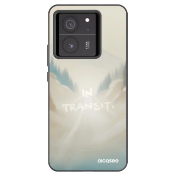 Picasee Xiaomi 13T Pro Hülle - Schwarzes Silikon - IN TRANSIT