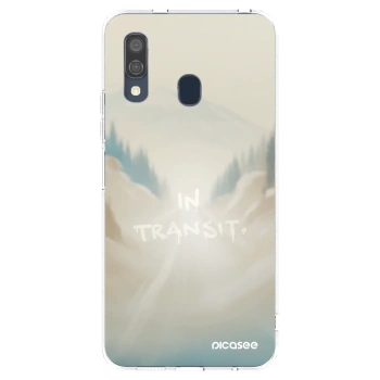 Picasee Samsung Galaxy A40 A405F Hülle - Transparentes Silikon - IN TRANSIT