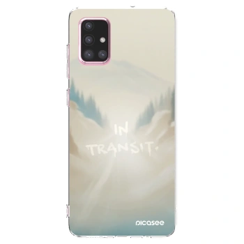 Picasee Samsung Galaxy A71 A715F Hülle - Transparentes Silikon - IN TRANSIT