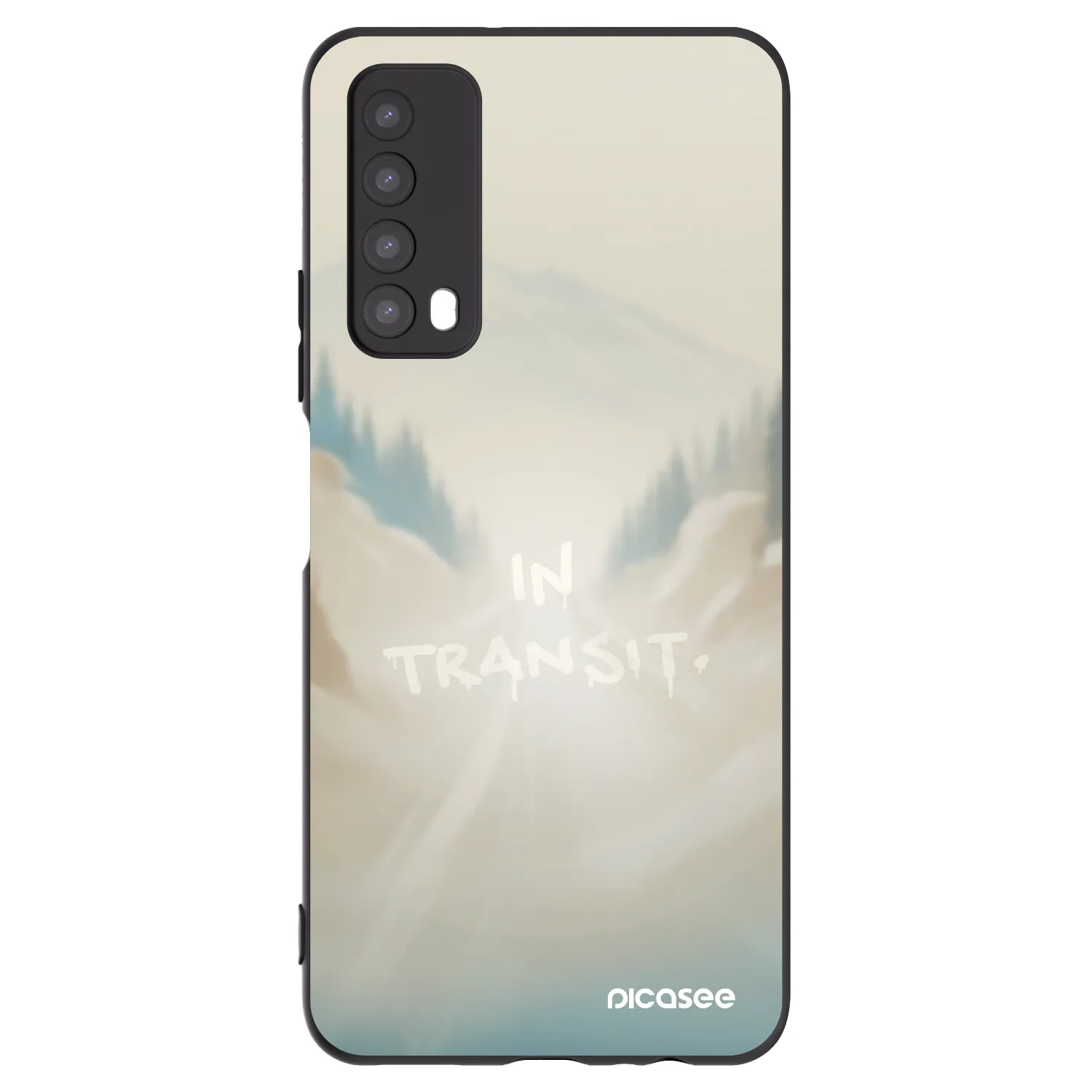 Picasee Huawei P Smart 2021 Hülle - Schwarzes Silikon - IN TRANSIT