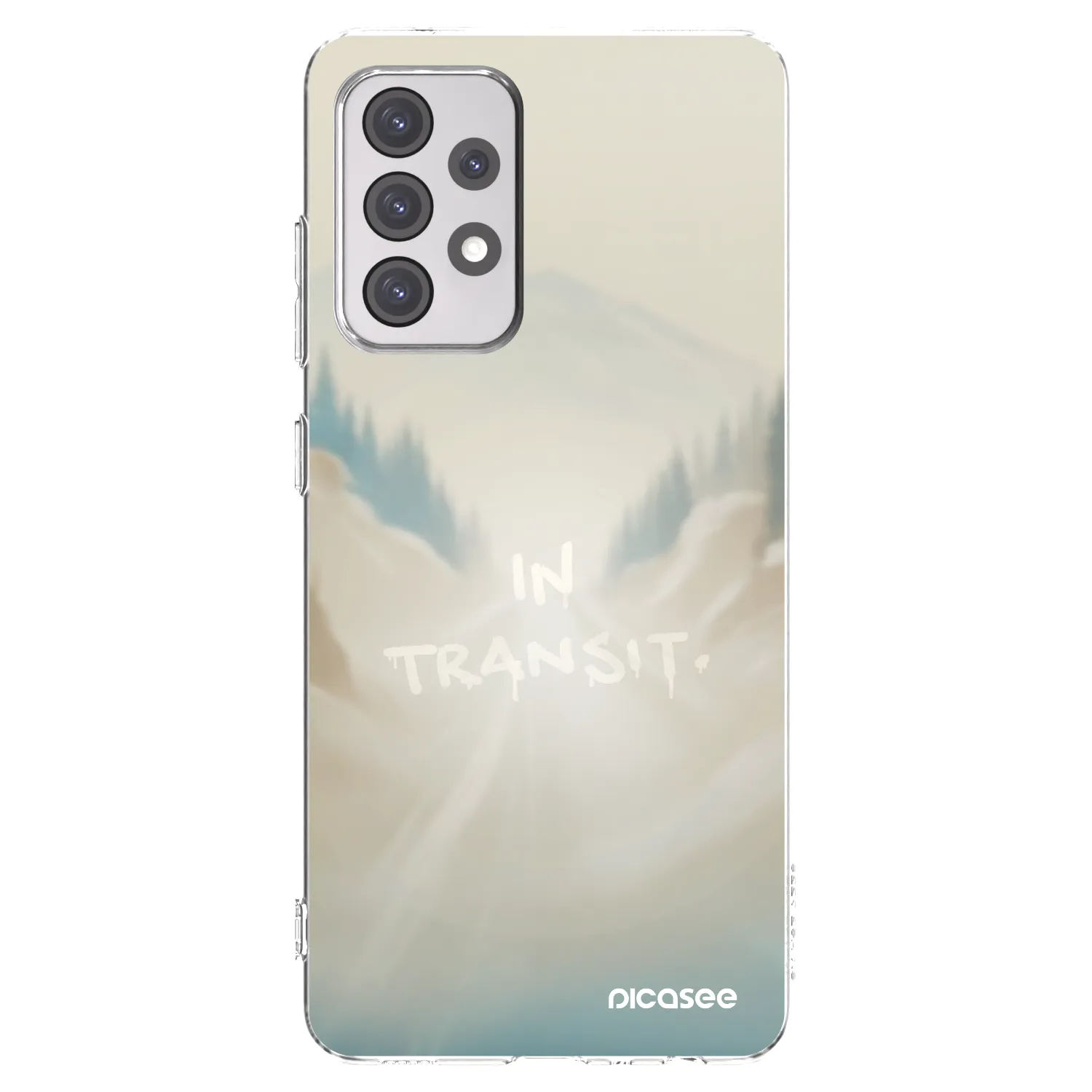 Picasee Samsung Galaxy A52 5G A525F Hülle - Transparentes Silikon - IN TRANSIT