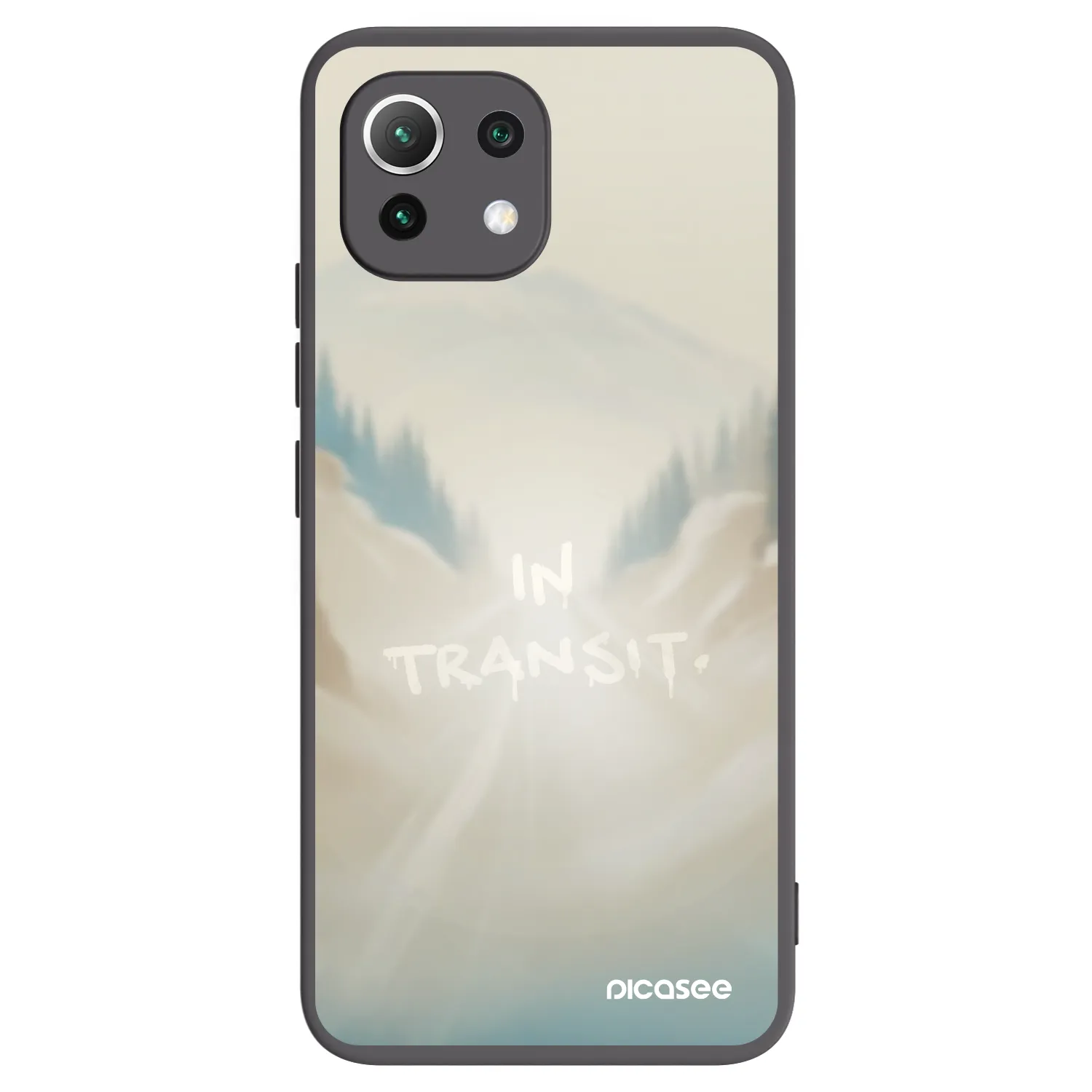 Picasee Xiaomi Mi 11 Lite Hülle - Schwarzes Silikon - IN TRANSIT