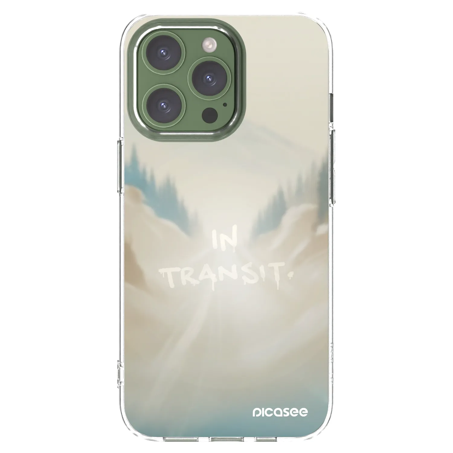 Picasee Apple iPhone 13 Pro Hülle - Transparentes Silikon - IN TRANSIT