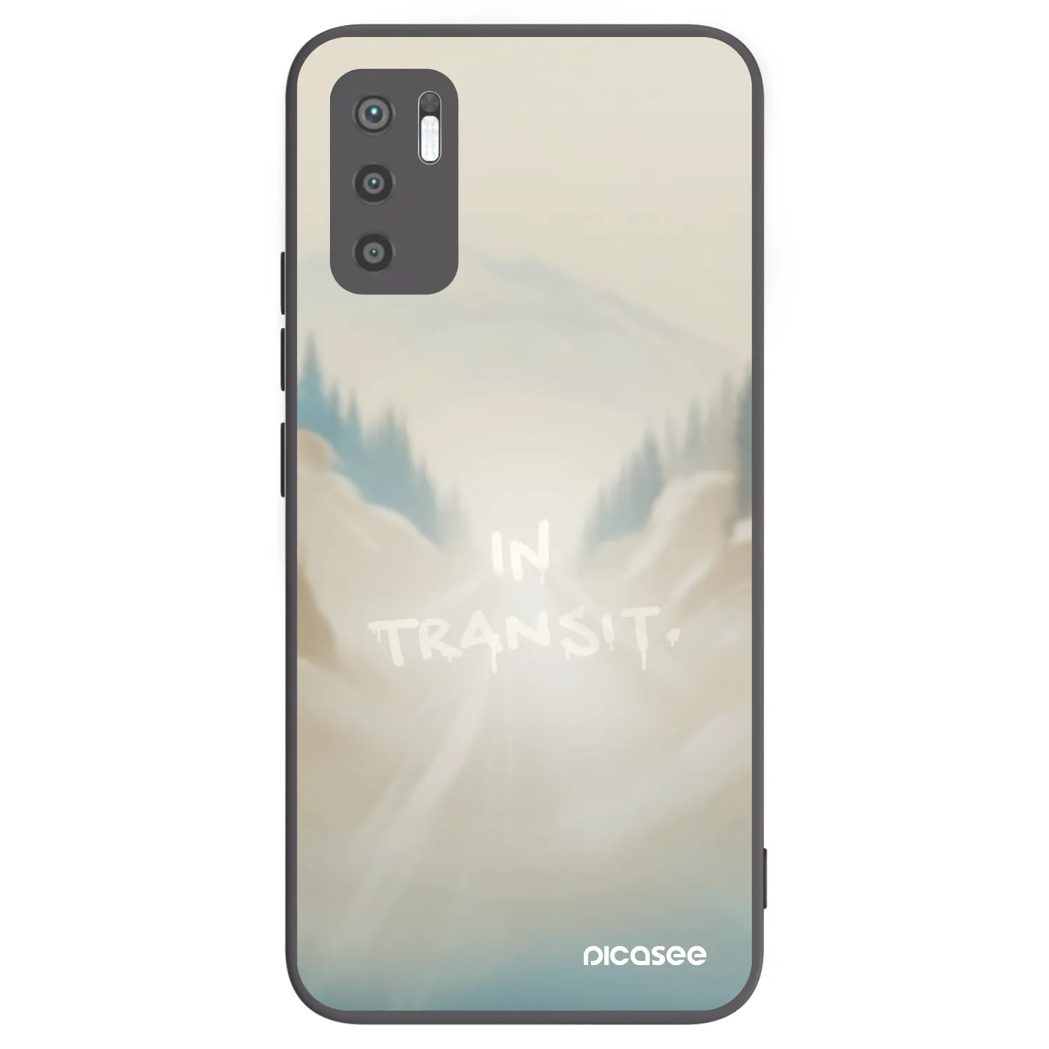 Picasee Xiaomi Redmi Note 10 5G Hülle - Schwarzes Silikon - IN TRANSIT