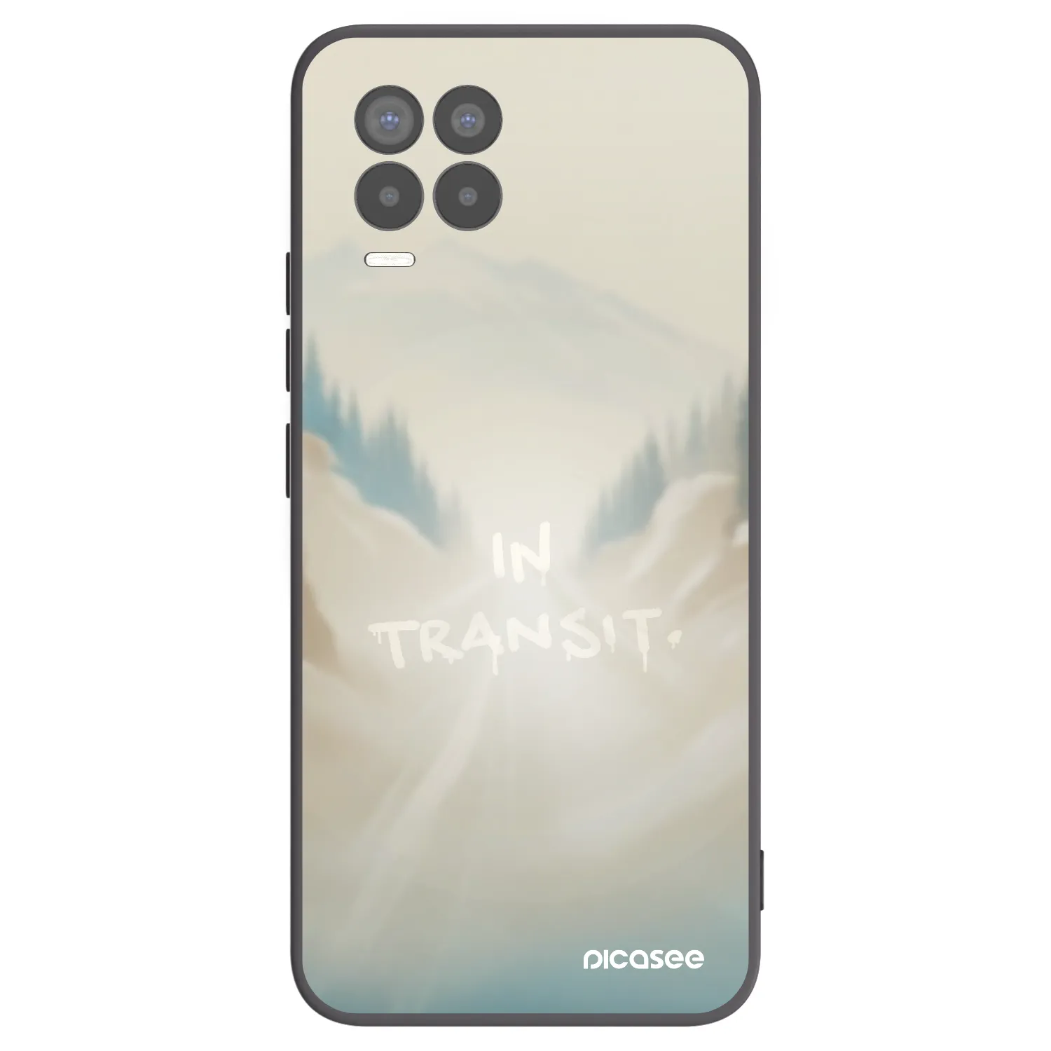Picasee Realme 8 Pro Hülle - Schwarzes Silikon - IN TRANSIT