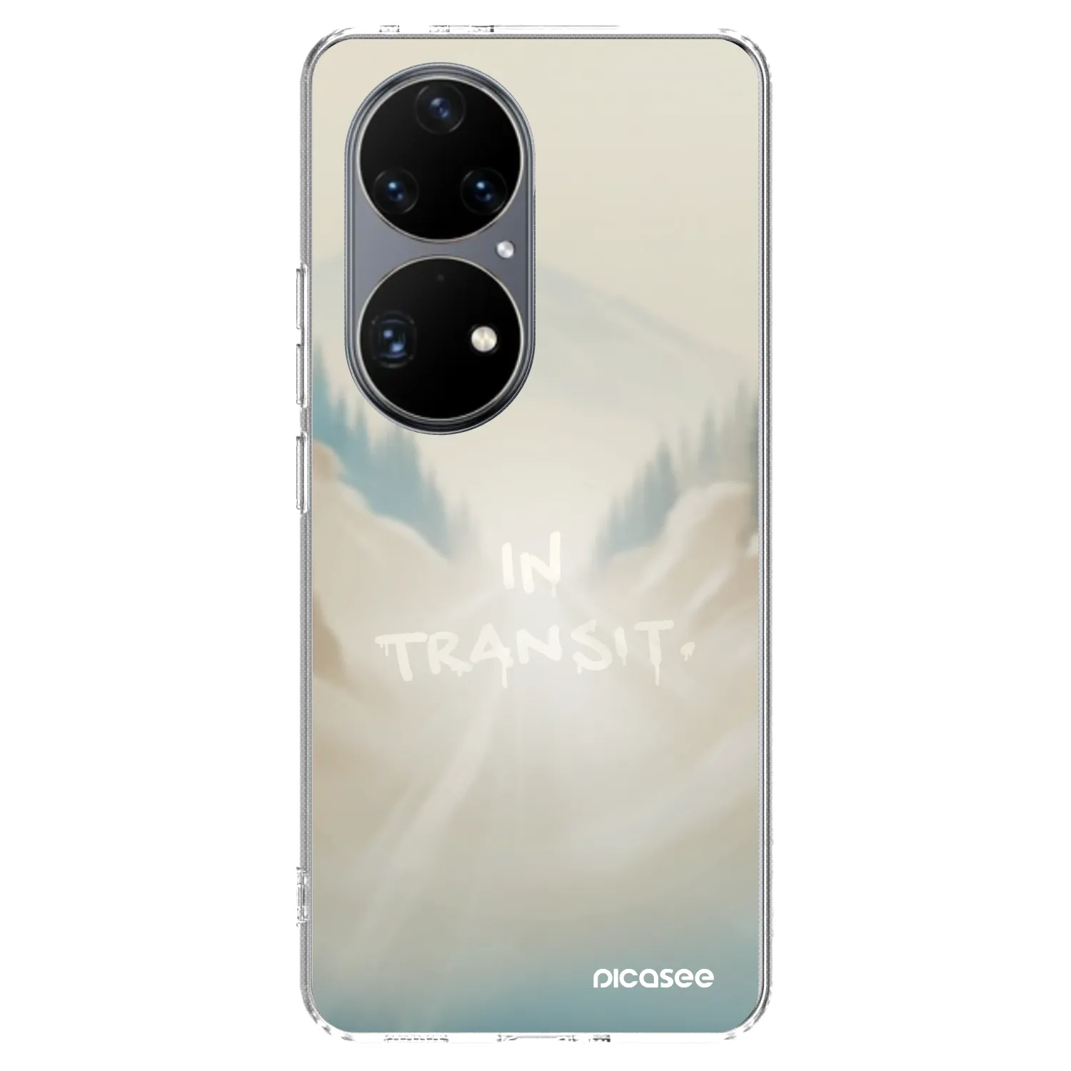 Picasee Huawei P50 Hülle - Transparentes Silikon - IN TRANSIT