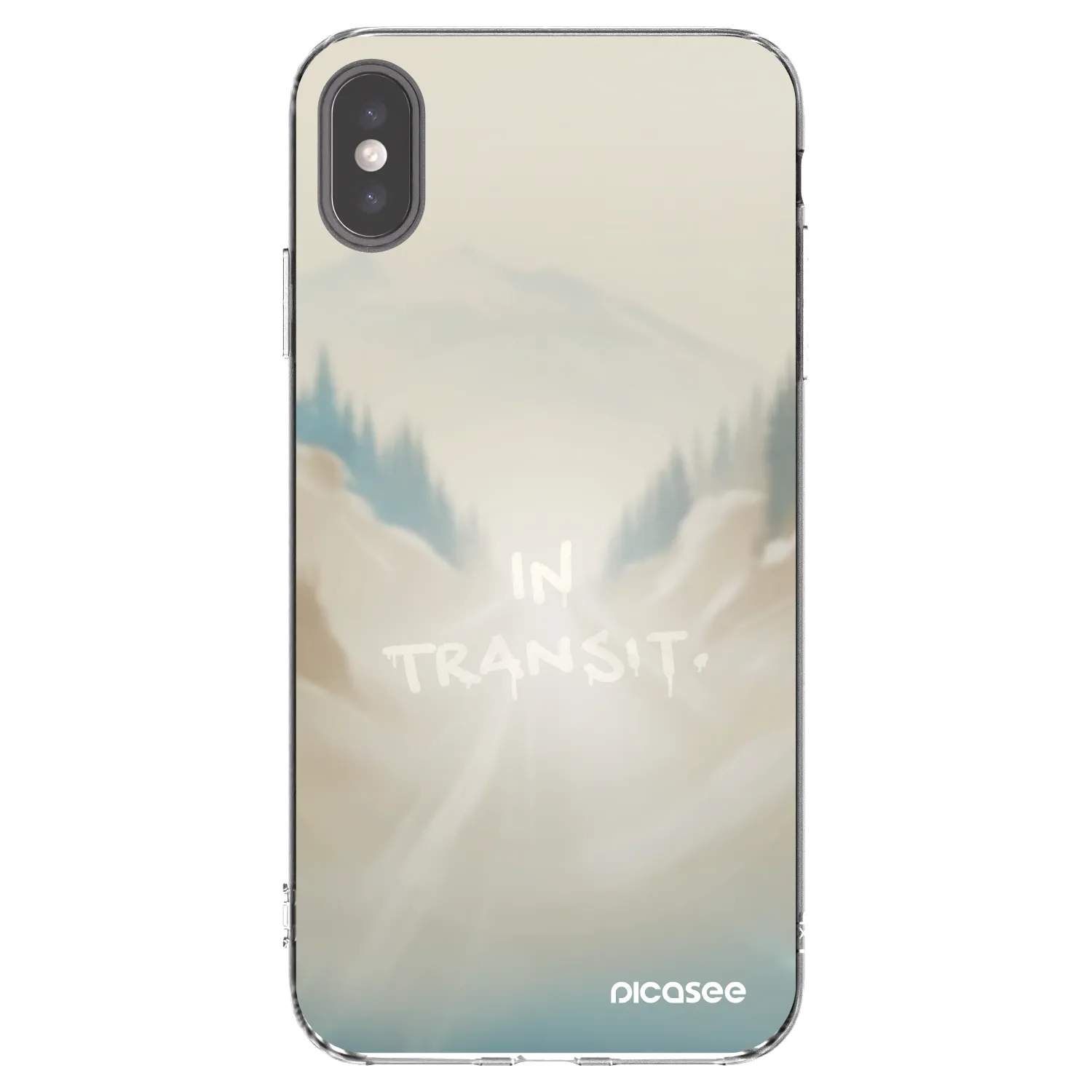 Picasee Apple iPhone XS Max Hülle - Transparentes Silikon - IN TRANSIT