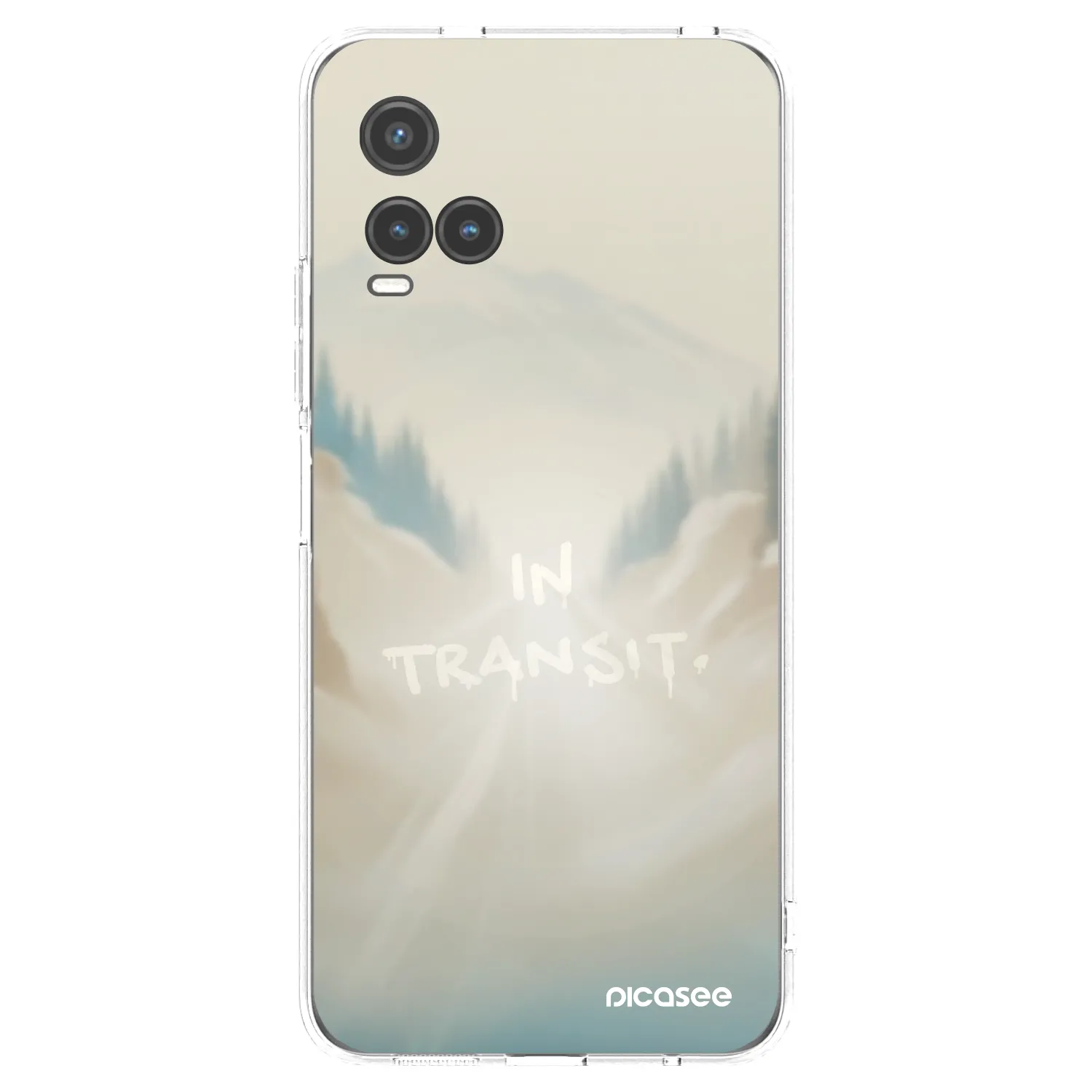 Picasee Vivo Y33s Hülle - Transparentes Silikon - IN TRANSIT