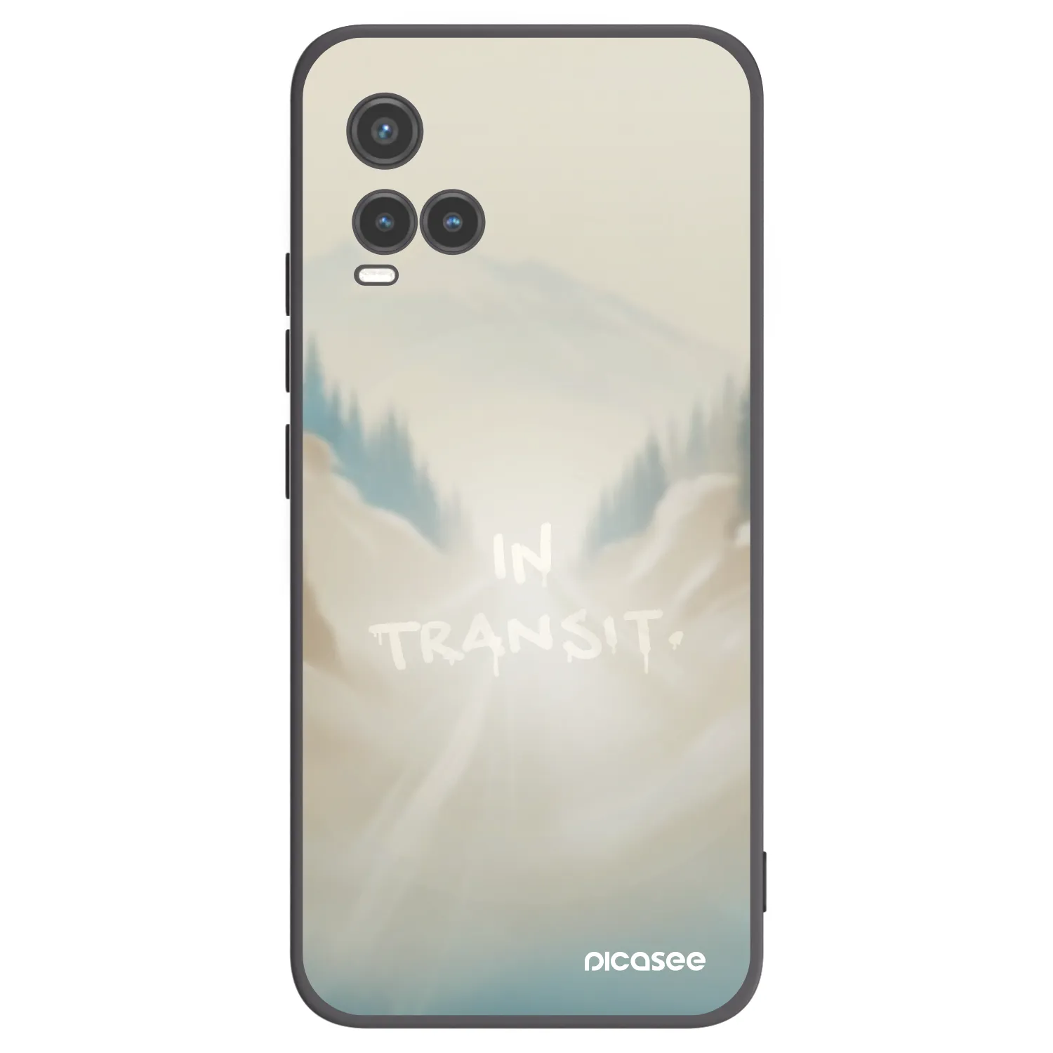 Picasee Vivo Y33s Hülle - Schwarzes Silikon - IN TRANSIT