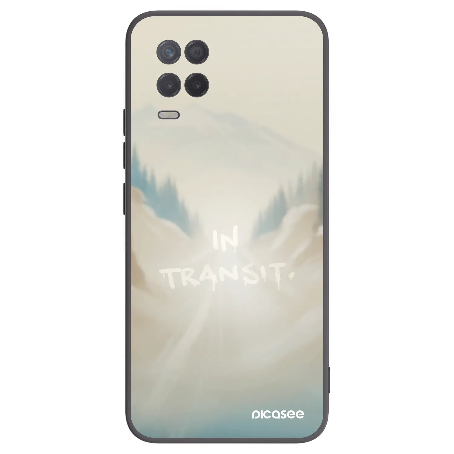 Picasee Realme 8 5G Hülle - Schwarzes Silikon - IN TRANSIT
