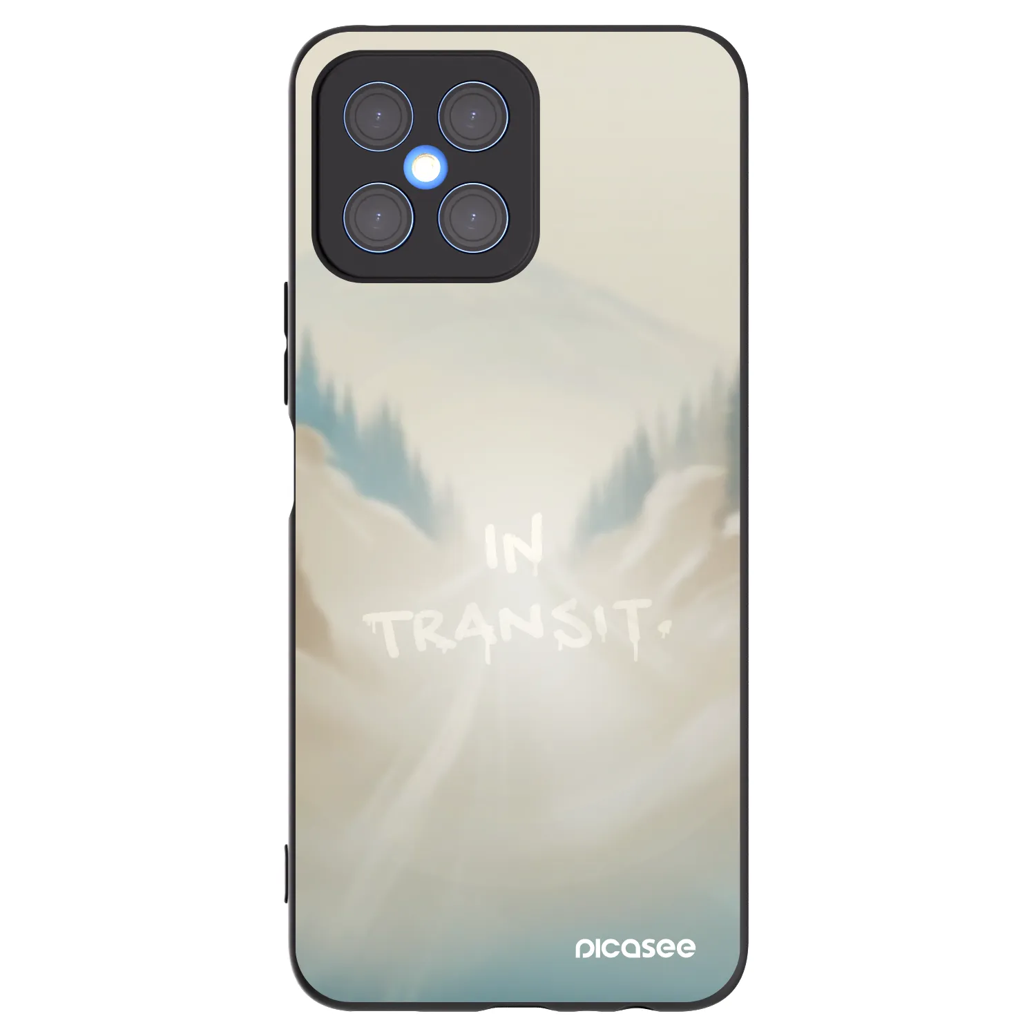Picasee Honor X8 4G Hülle - Schwarzes Silikon - IN TRANSIT