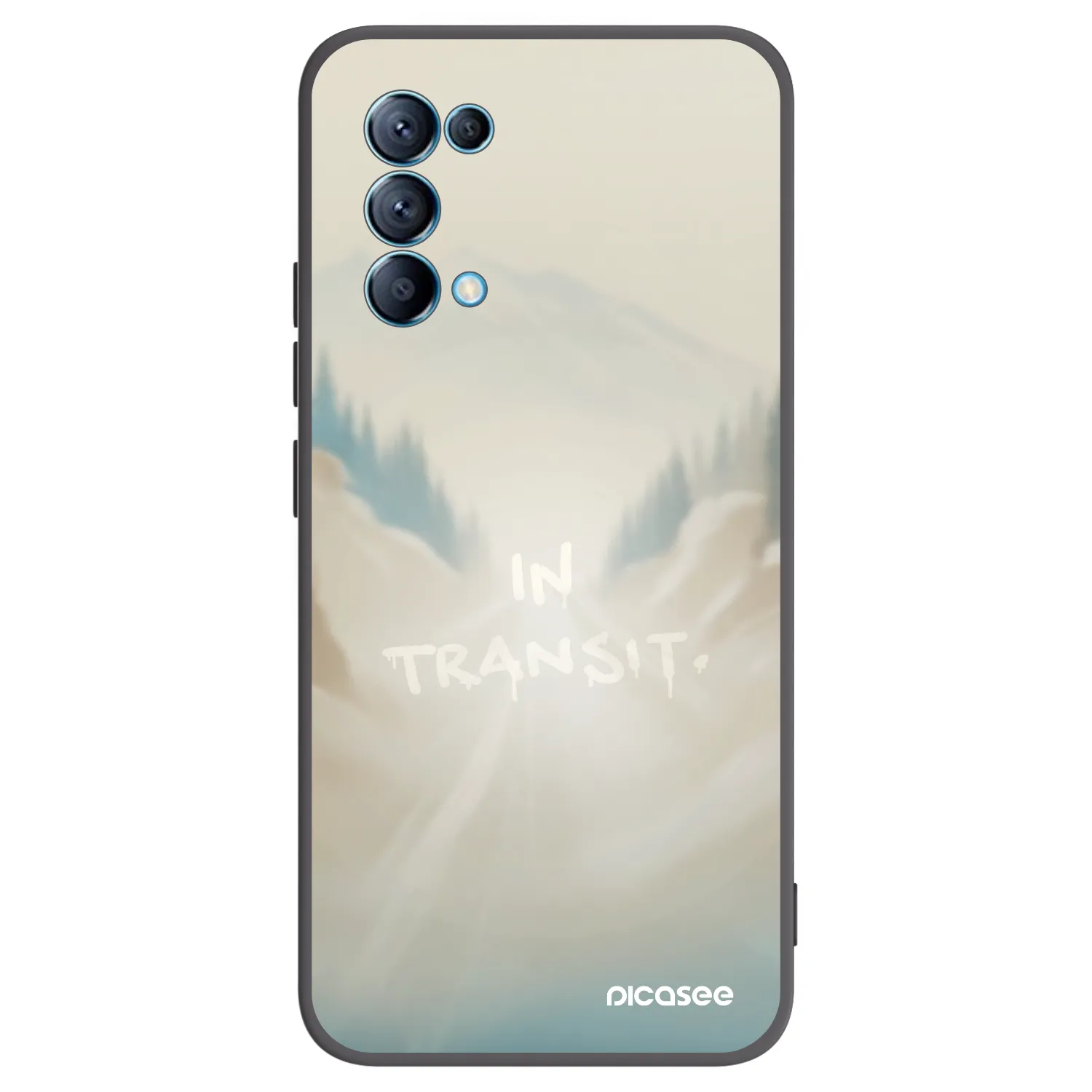 Picasee OPPO Reno 5 5G Hülle - Schwarzes Silikon - IN TRANSIT