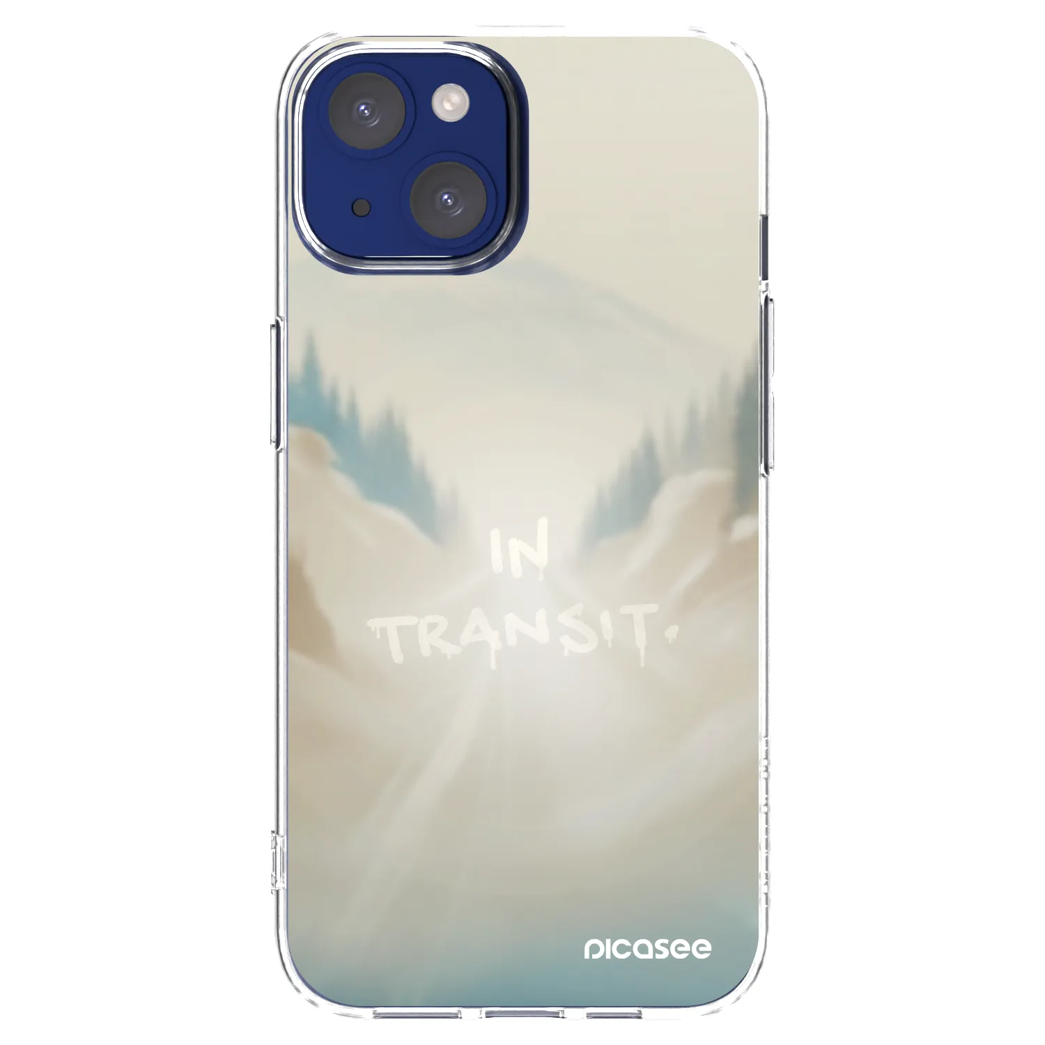 Picasee Apple iPhone 14 Hülle - Transparentes Silikon - IN TRANSIT