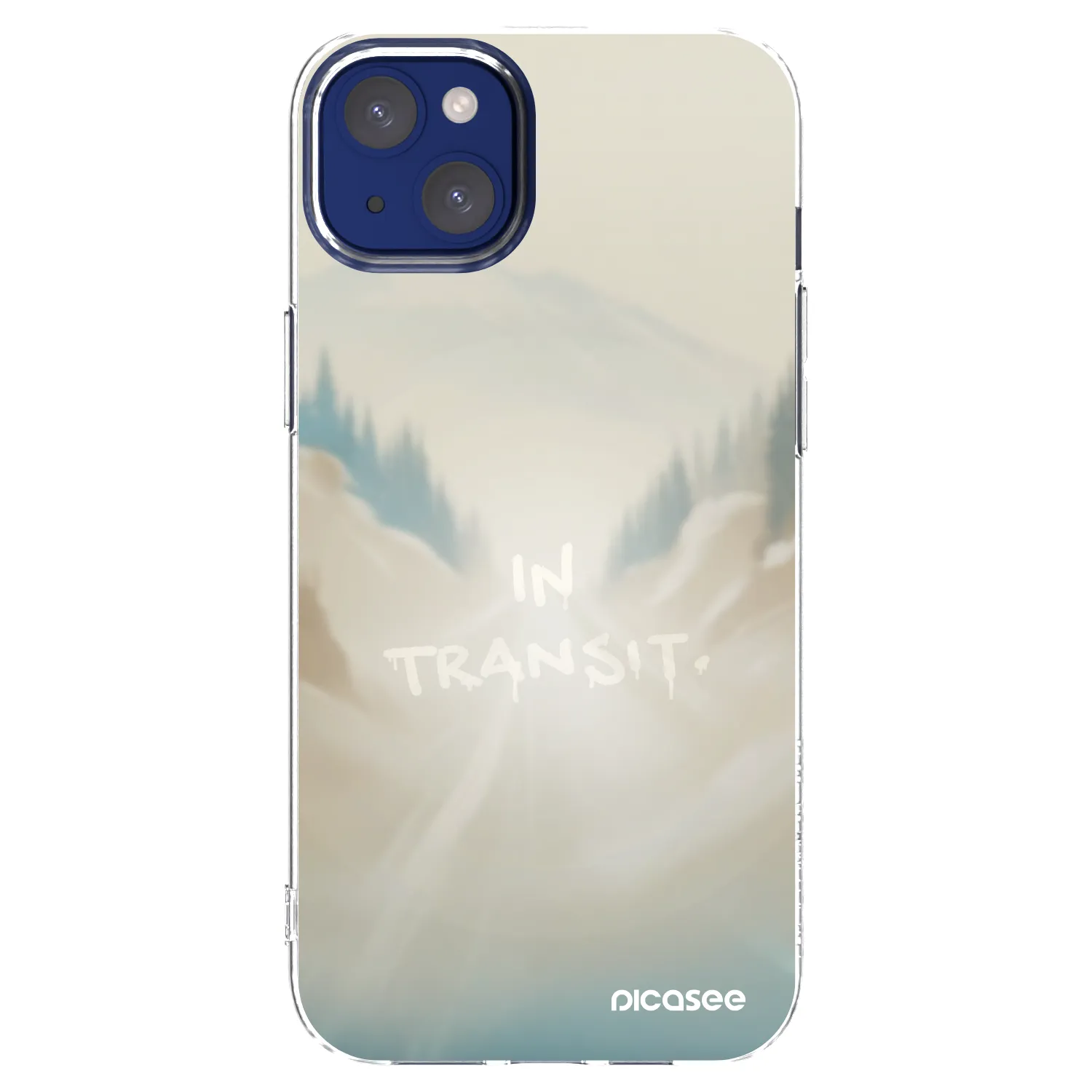 Picasee Apple iPhone 14 Plus Hülle - Transparentes Silikon - IN TRANSIT