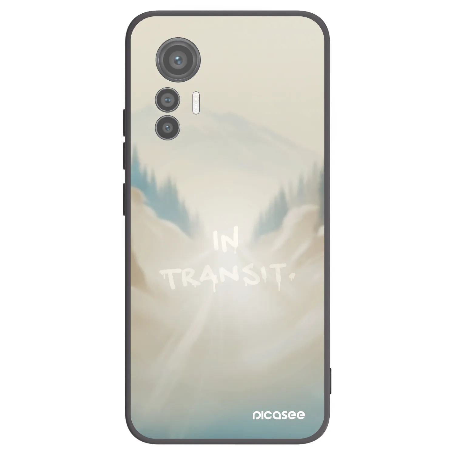Picasee Xiaomi 12 Lite Hülle - Schwarzes Silikon - IN TRANSIT