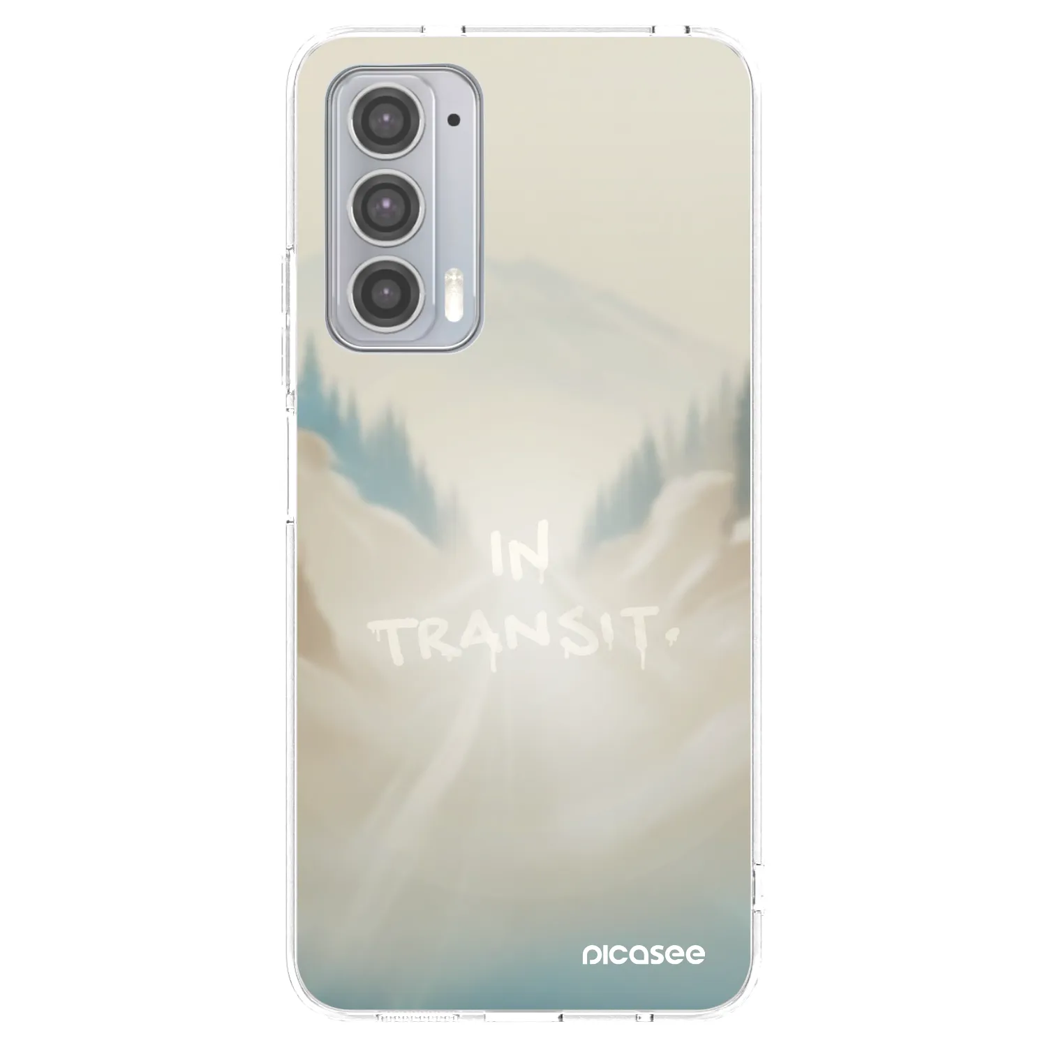 Picasee Motorola Edge 20 Hülle - Transparentes Silikon - IN TRANSIT