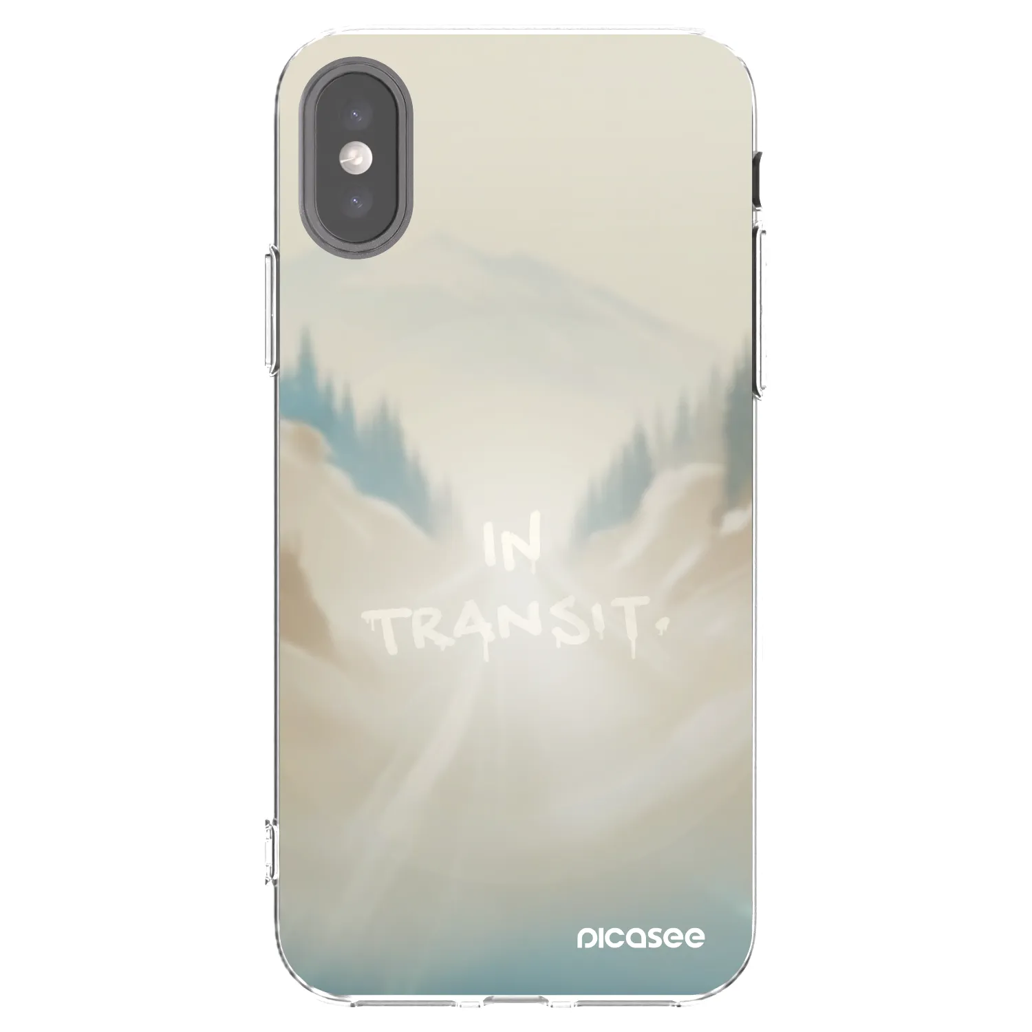 Picasee Apple iPhone X/XS Hülle - Transparentes Silikon - IN TRANSIT