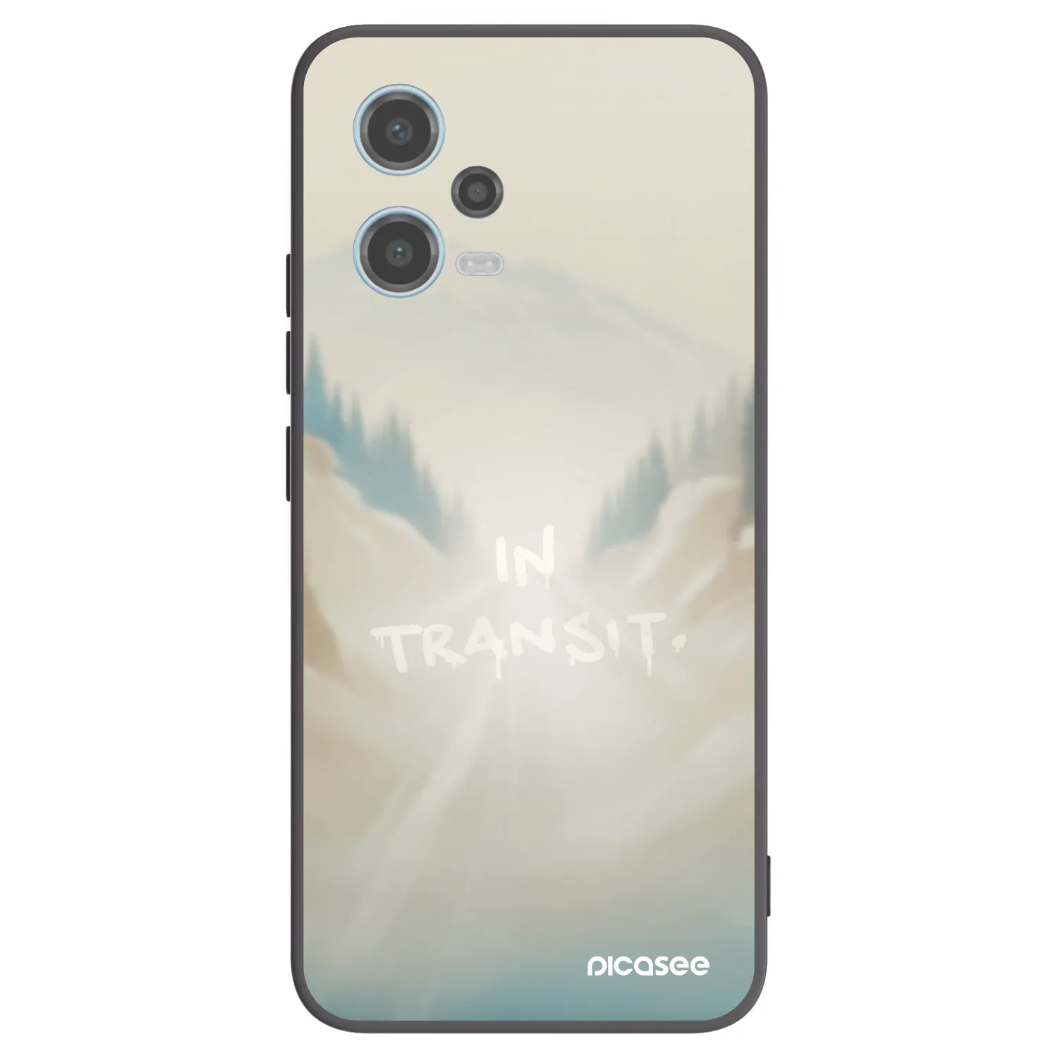 Picasee Xiaomi Redmi Note 12 5G Hülle - Schwarzes Silikon - IN TRANSIT