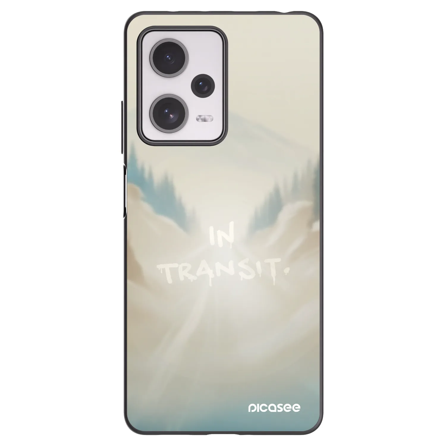 Picasee Xiaomi Redmi Note 12 Pro+ 5G Hülle - Schwarzes Silikon - IN TRANSIT