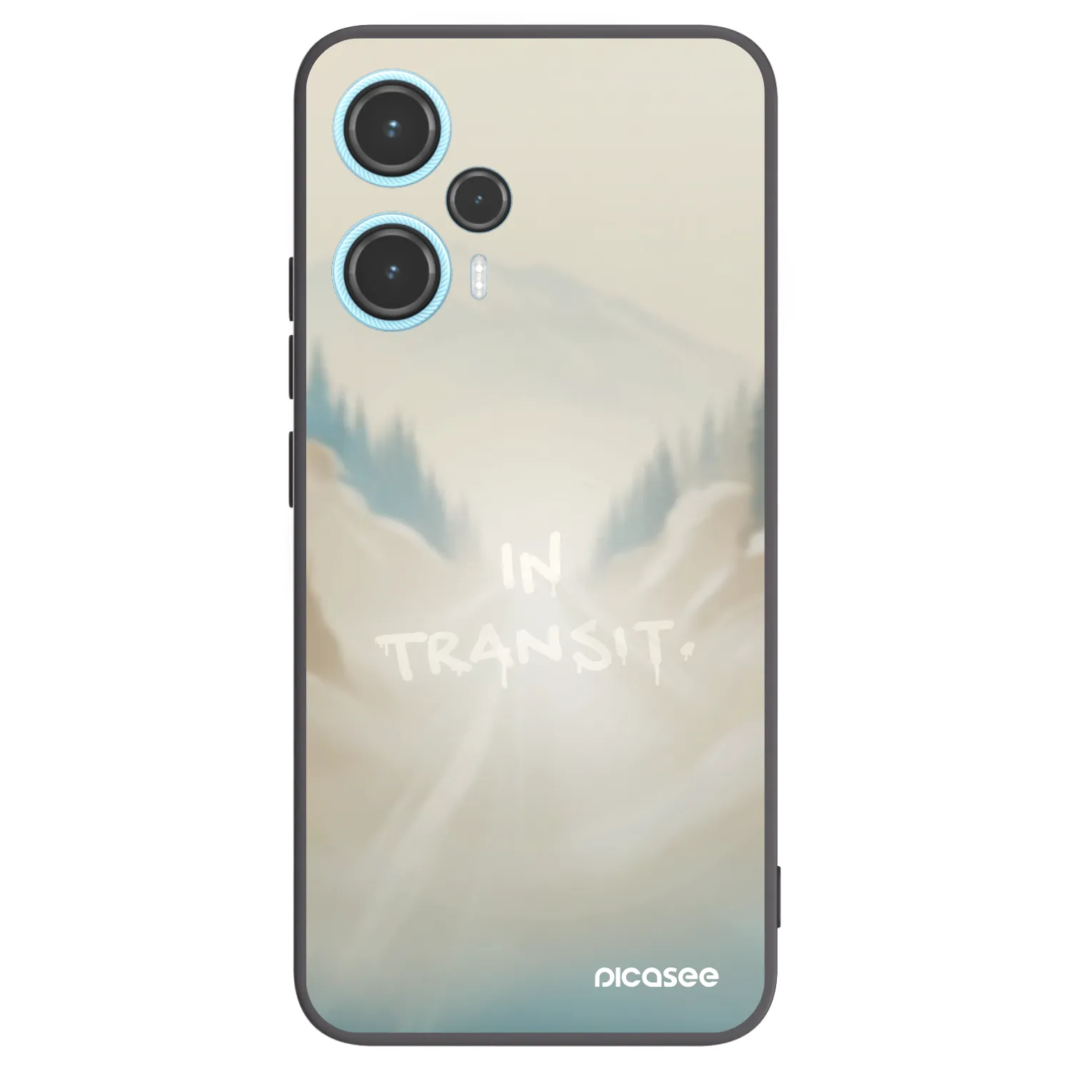 Picasee Xiaomi Poco F5 Hülle - Schwarzes Silikon - IN TRANSIT