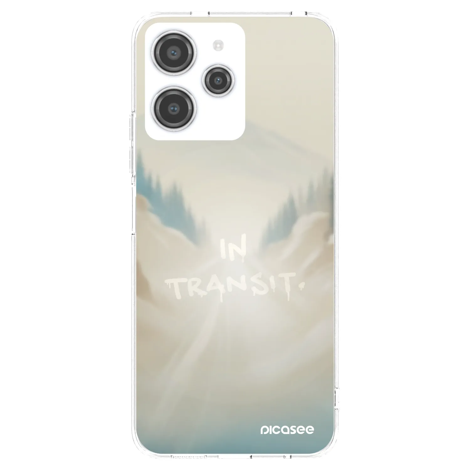 Picasee Xiaomi Redmi 12 4G Hülle - Transparentes Silikon - IN TRANSIT